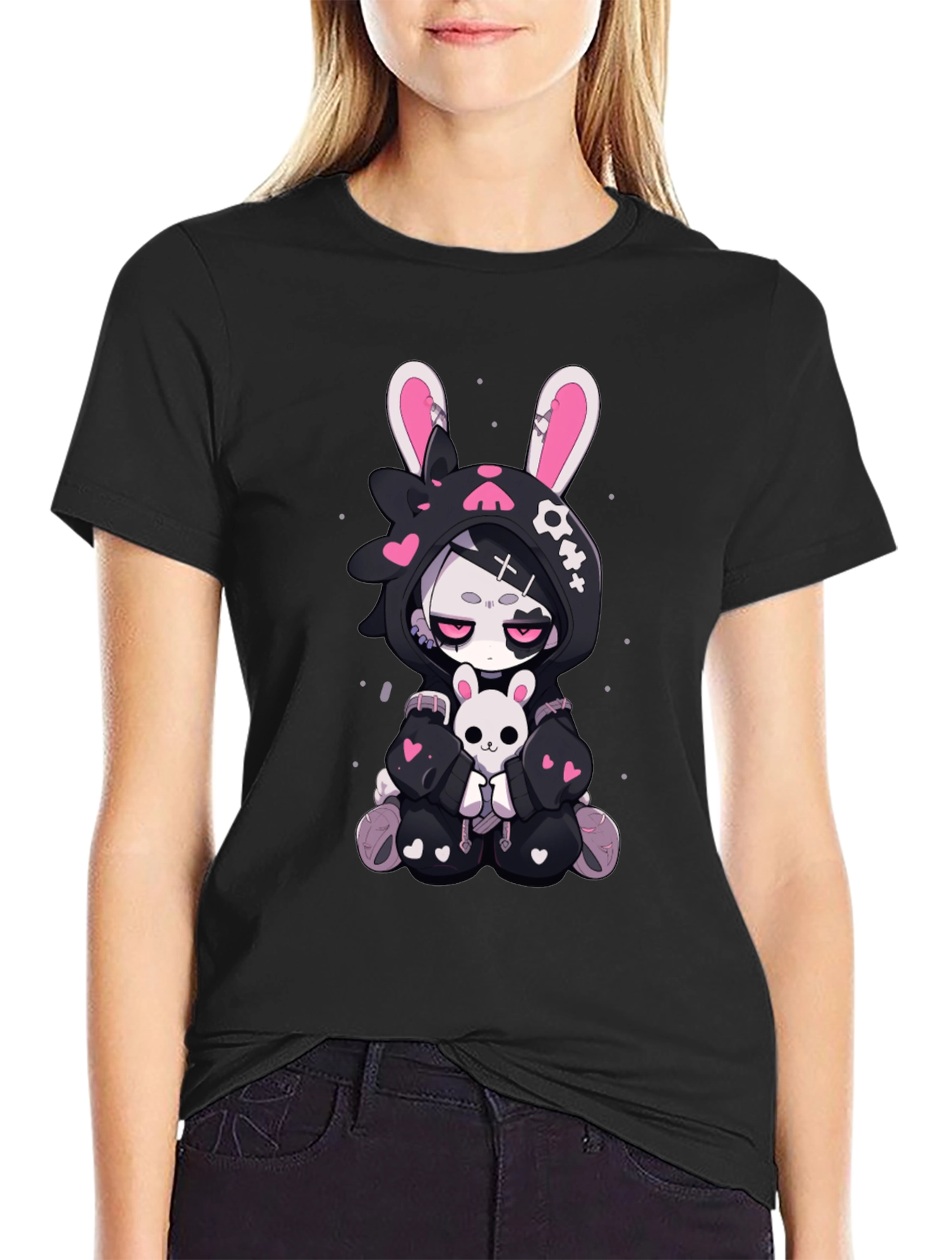 Gothic Kawaii Bunny T-Shirt