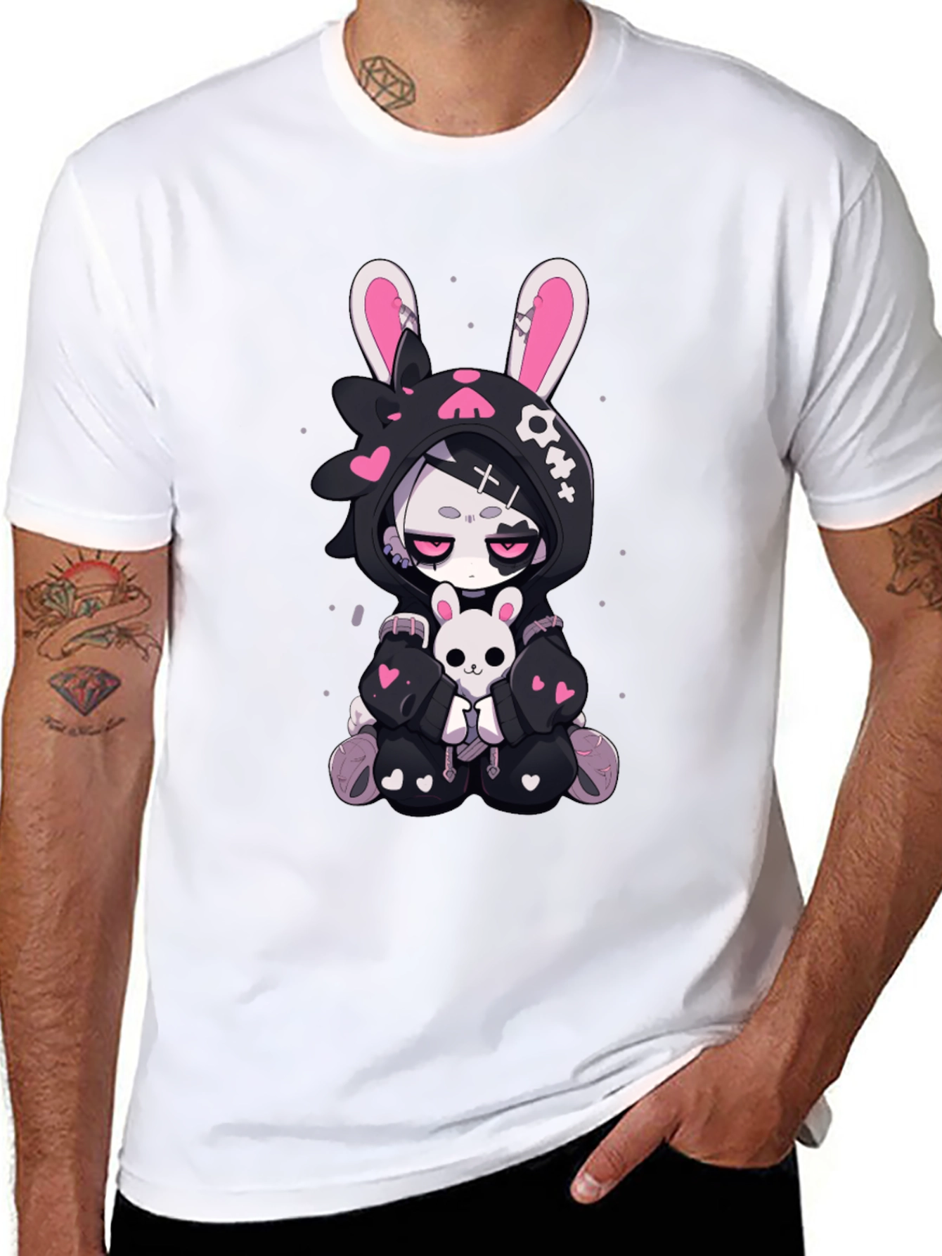 Gothic Kawaii Bunny T-Shirt