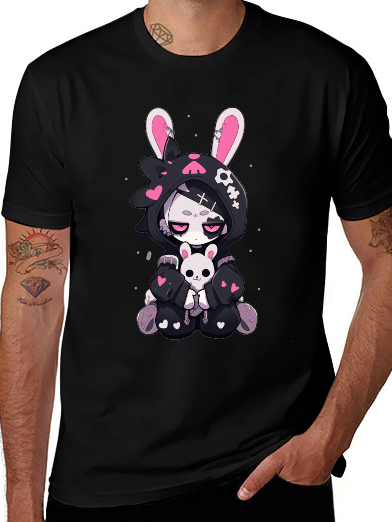 Gothic Kawaii Bunny T-Shirt