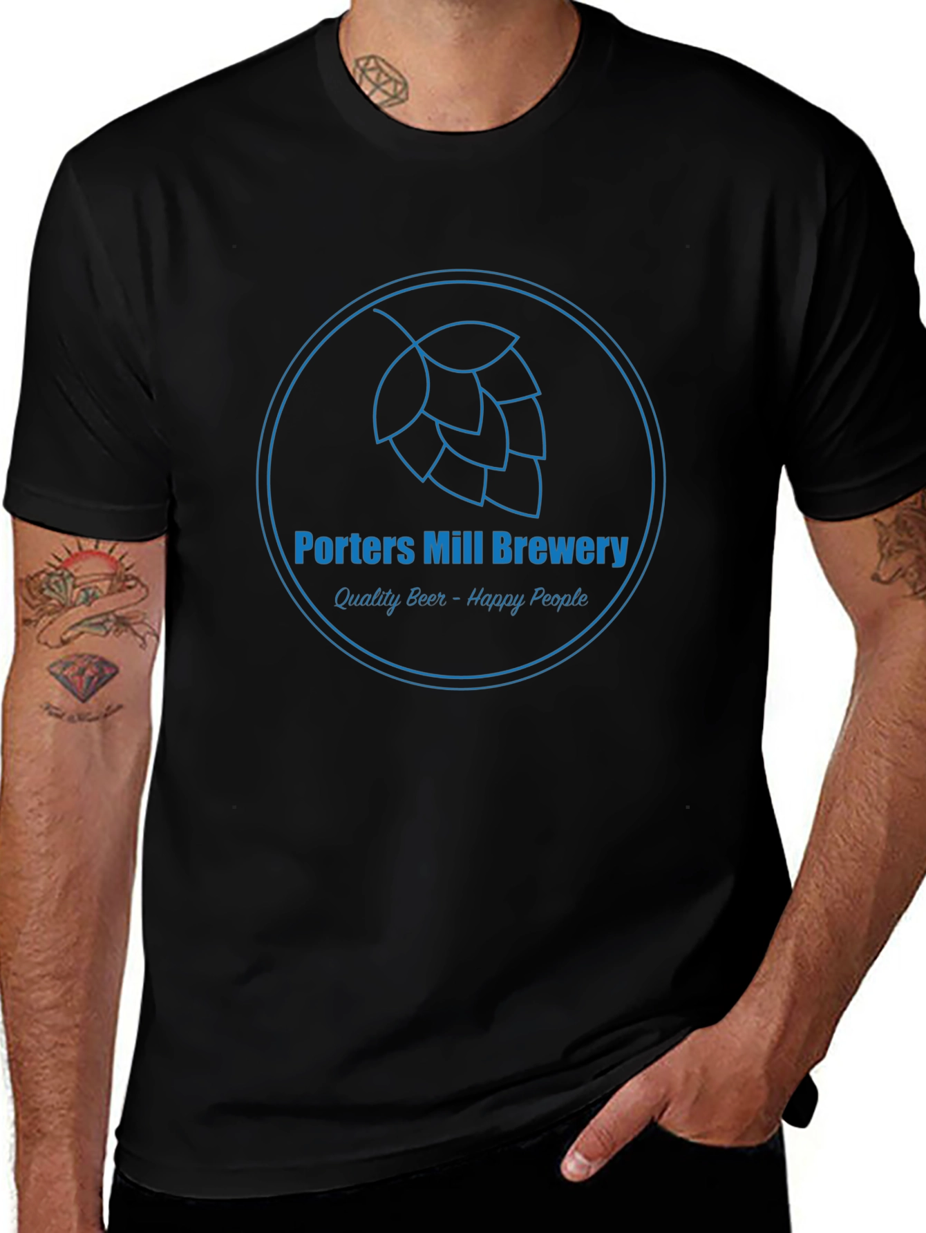 Porters Mill Brewery Graphic T-Shirt