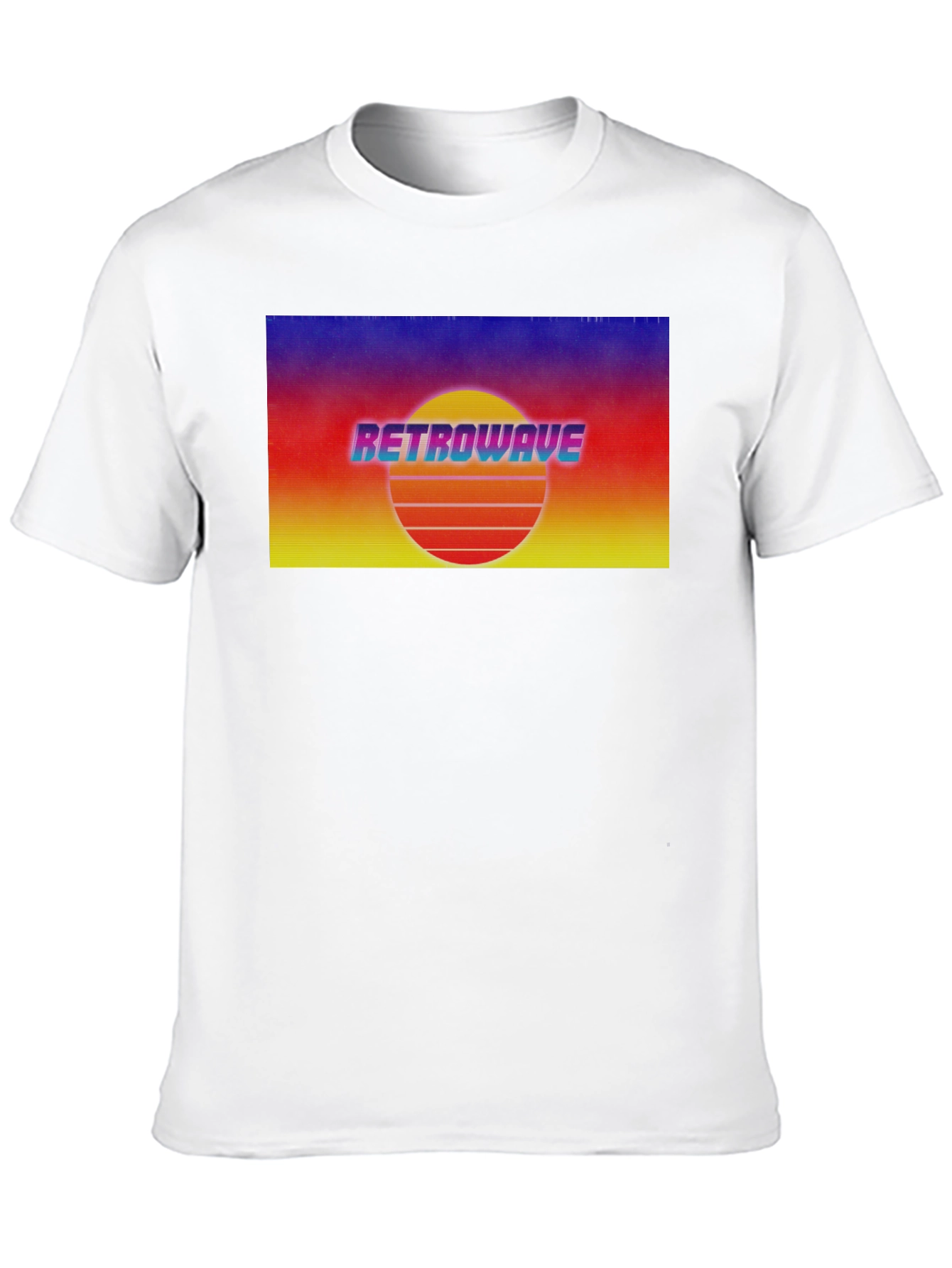 Retrowave Sunset Graphic Tee - Retro Style