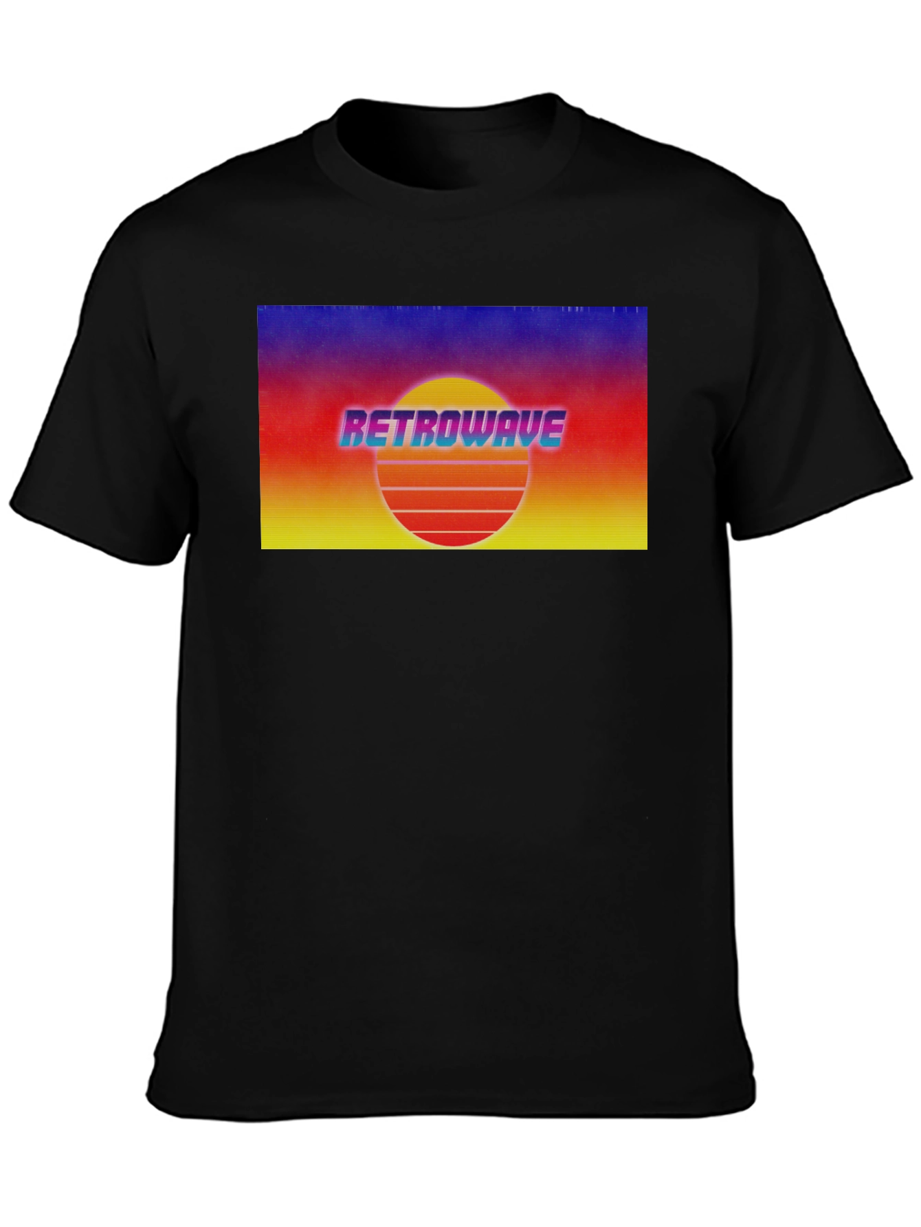 Retrowave Sunset Graphic Tee - Retro Style