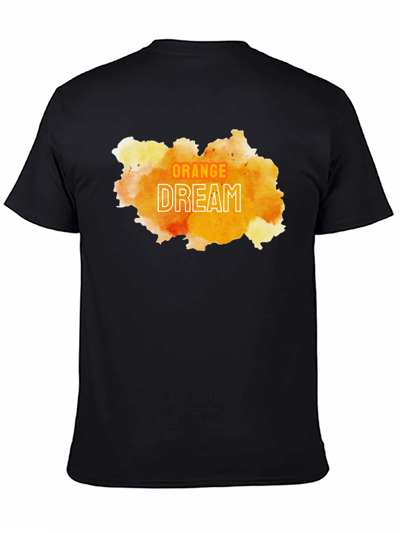 Orange Dream Graphic Tee - Modern Artistic T-Shirt
