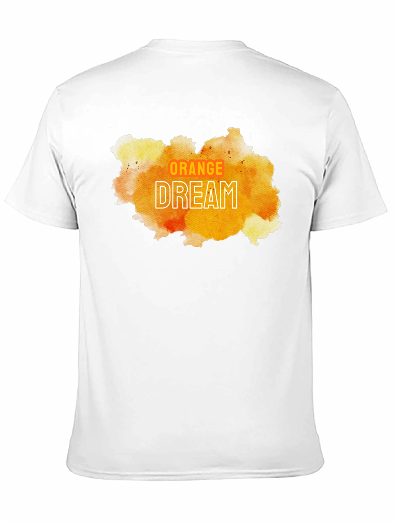 Orange Dream Graphic Tee - Modern Artistic T-Shirt