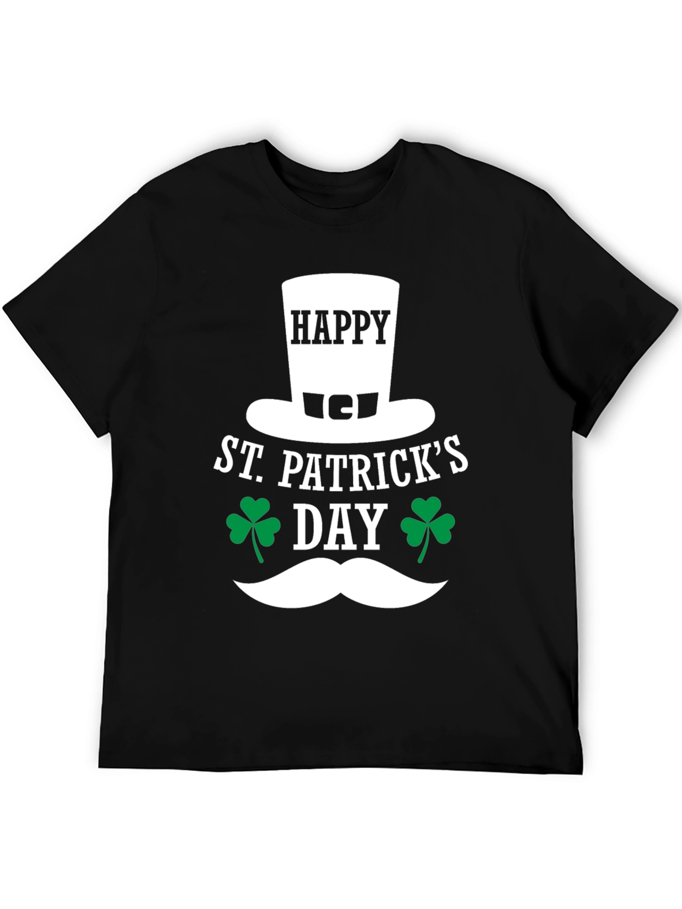 St. Patricks Day T-Shirt: Happy Clover Design