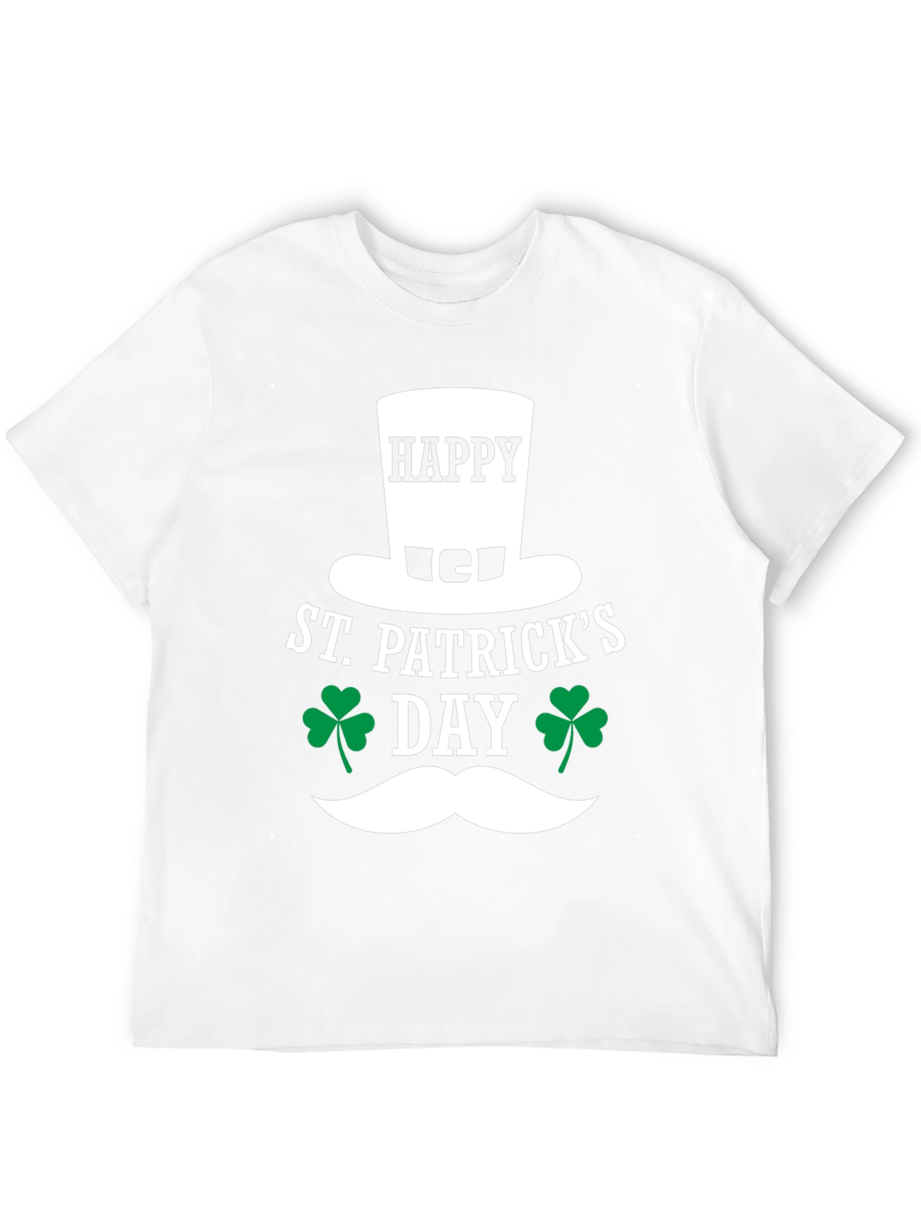 St. Patricks Day T-Shirt: Happy Clover Design