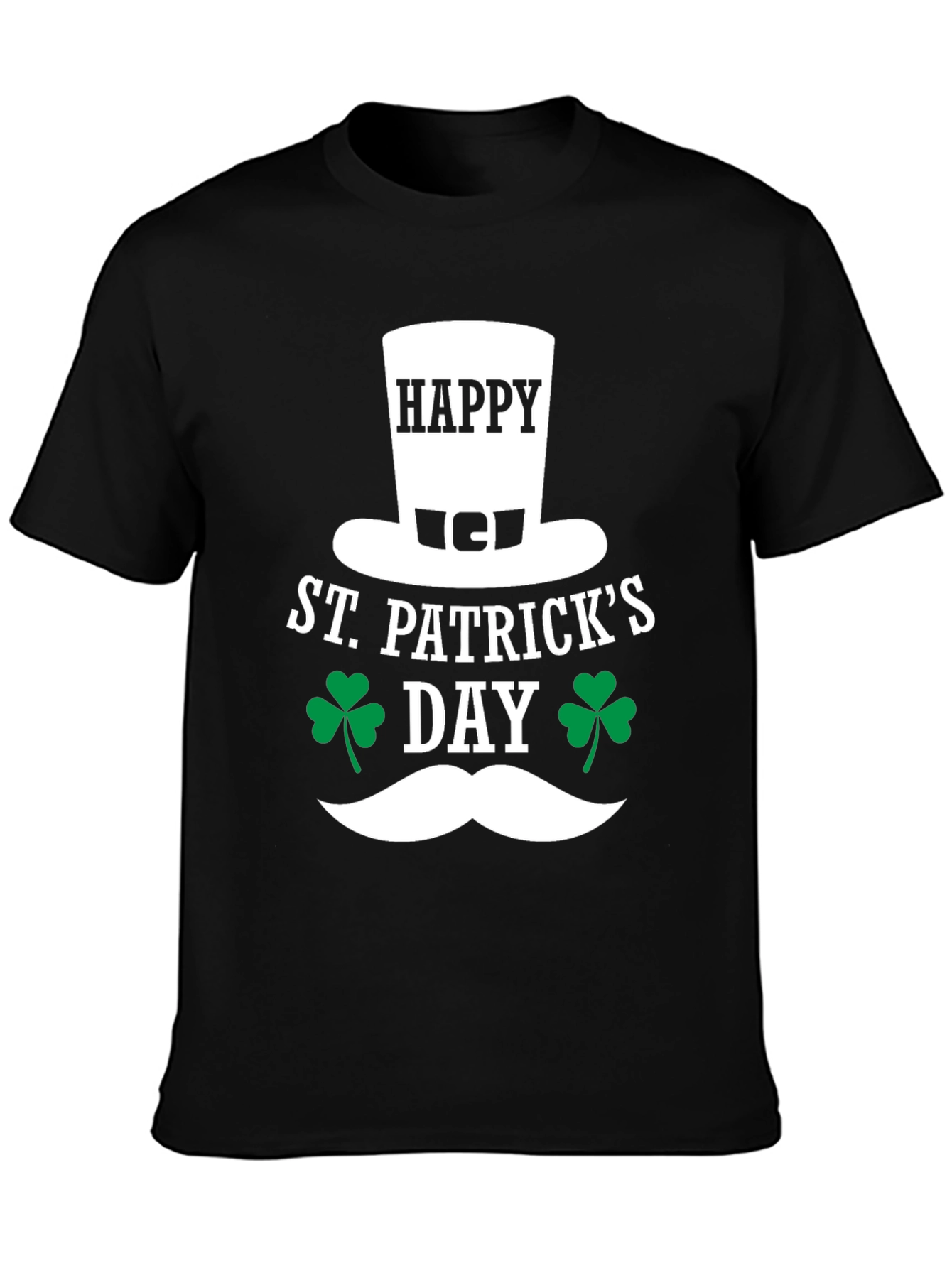 St. Patricks Day T-Shirt: Happy Clover Design