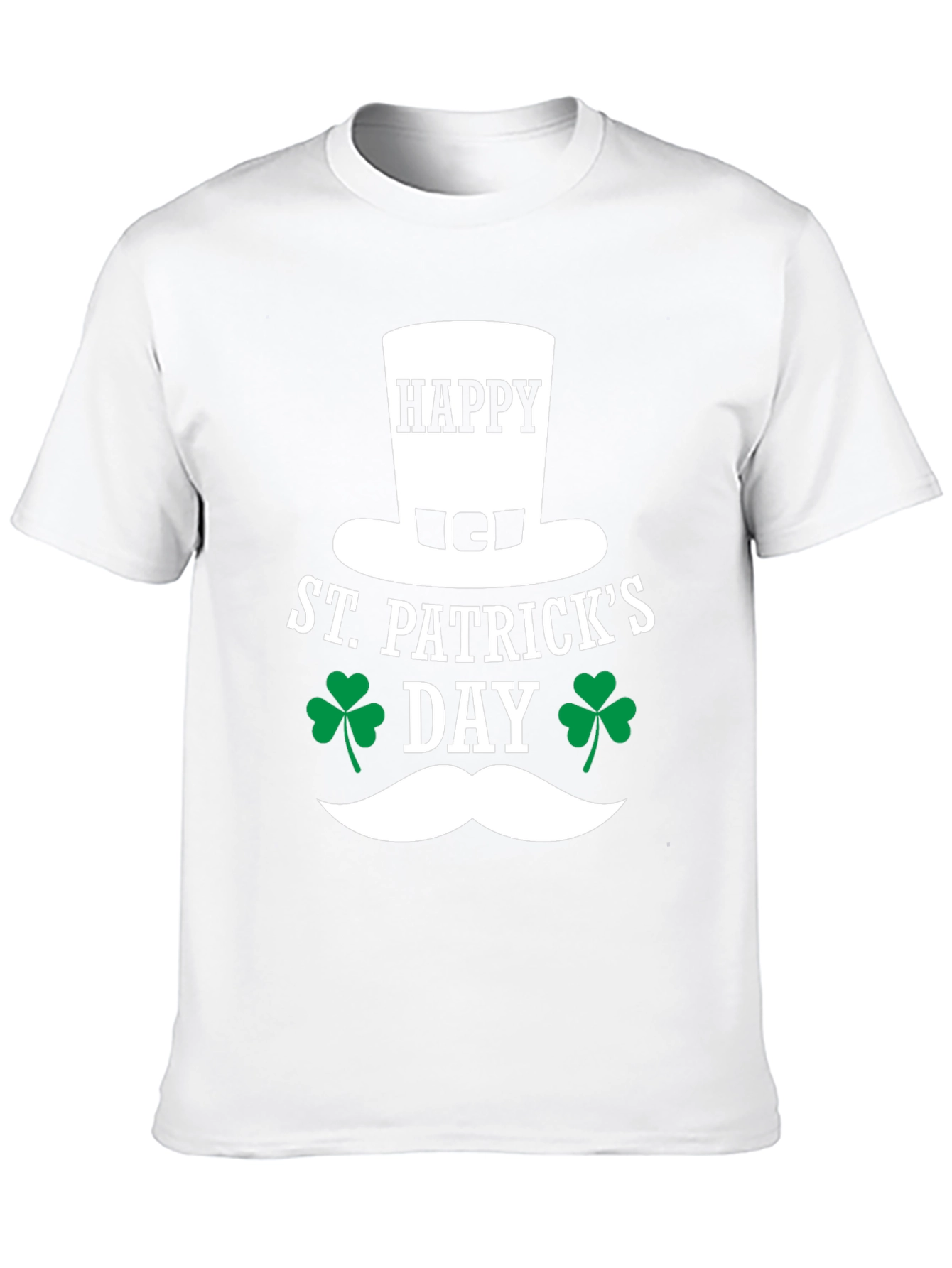 St. Patricks Day T-Shirt: Happy Clover Design