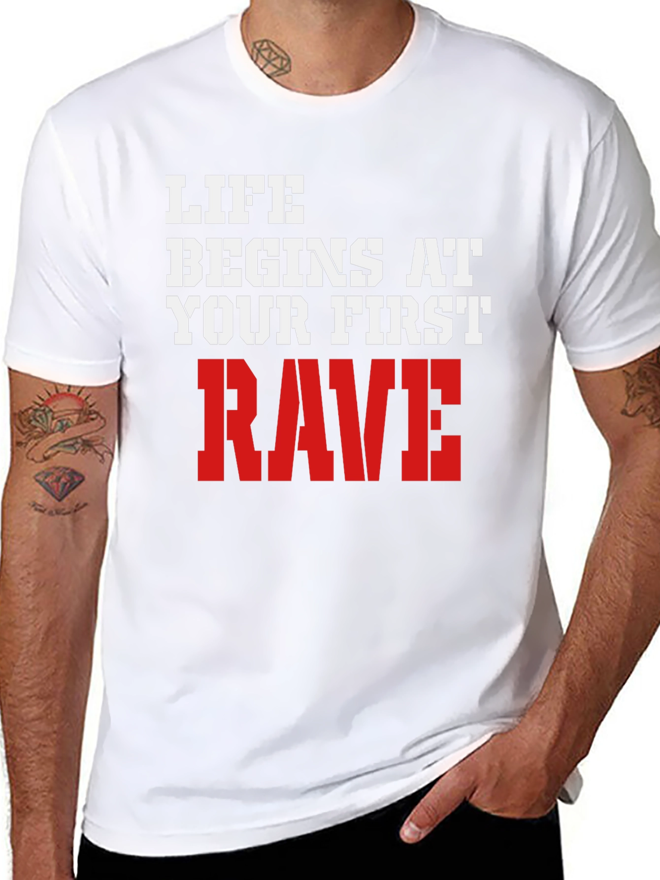 Life Begins at Your First Rave T-Shirt