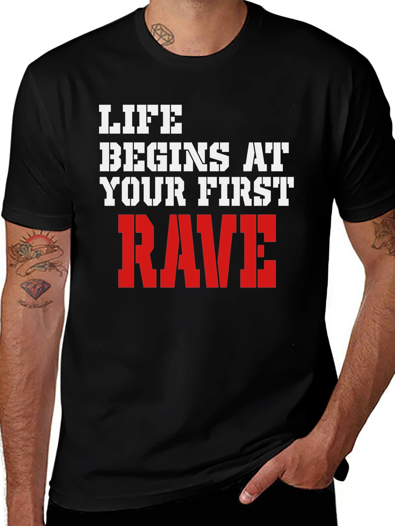 Life Begins at Your First Rave T-Shirt