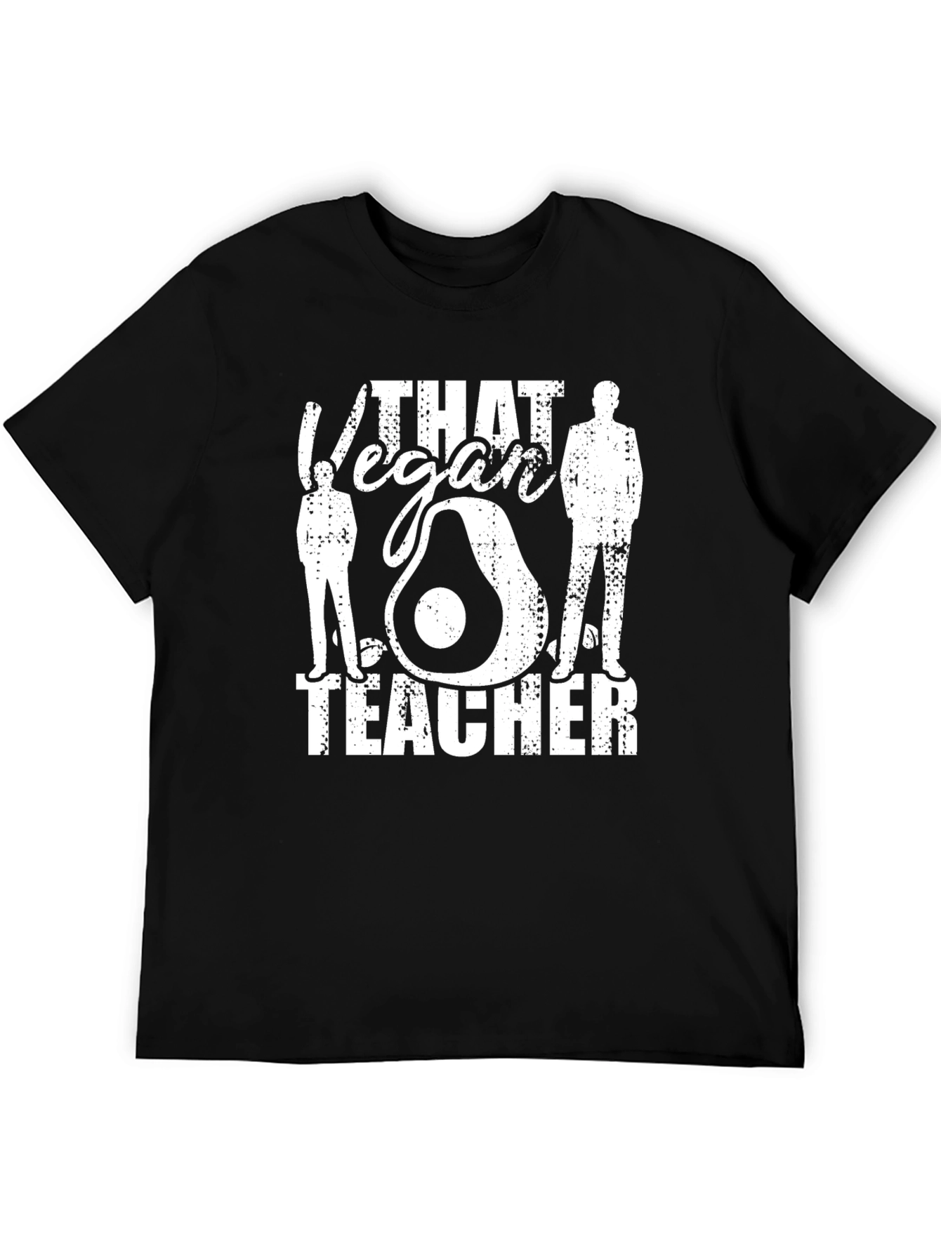 Vegan Teacher Graphic T-Shirt Black