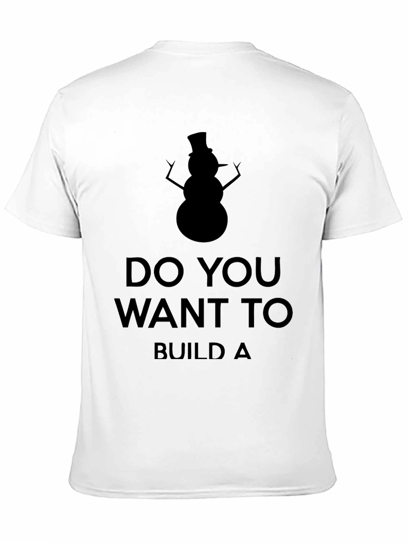 Snowman Build T-Shirt - Black
