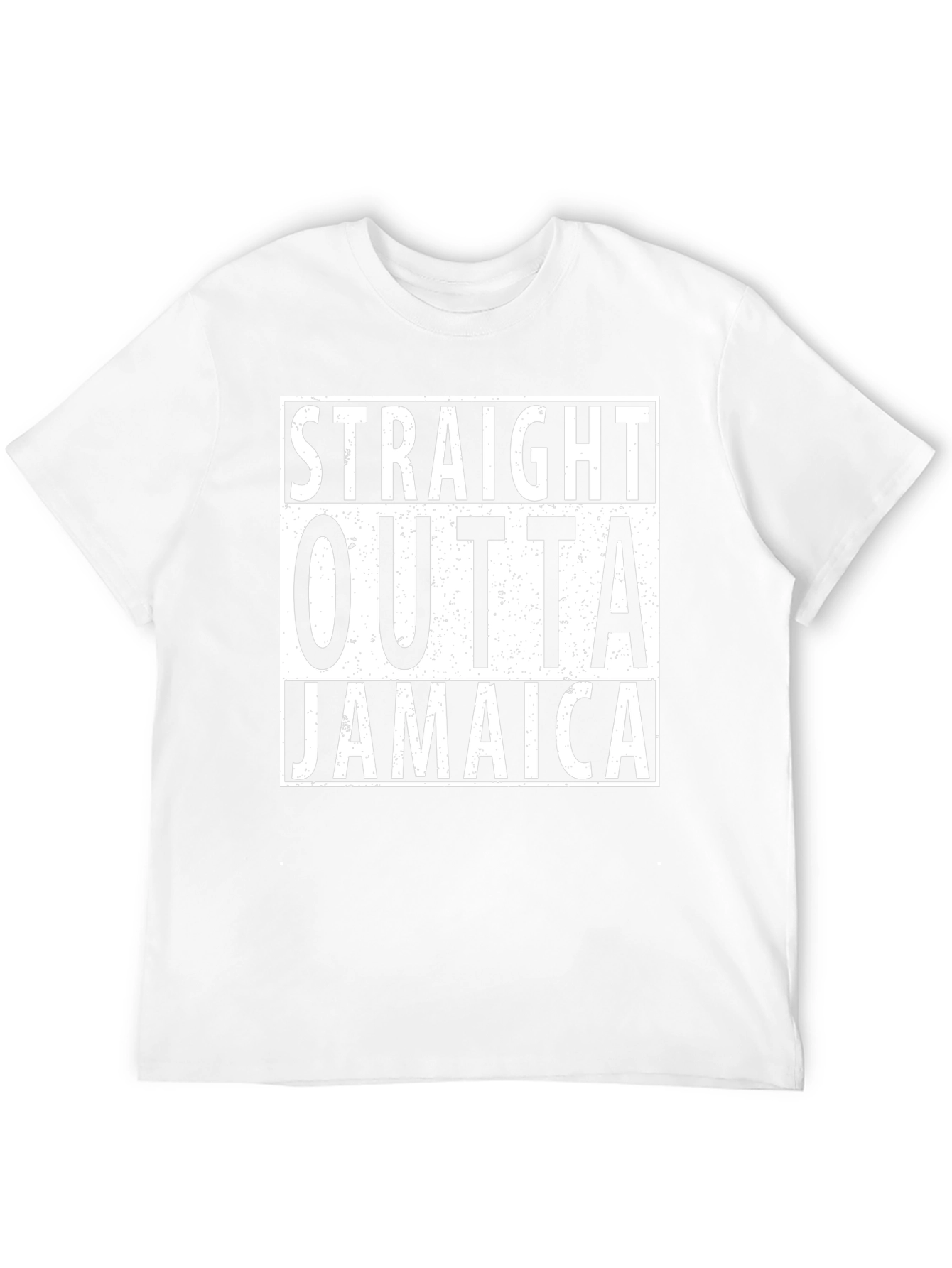 Straight Outta Jamaica Graphic Tee - Black