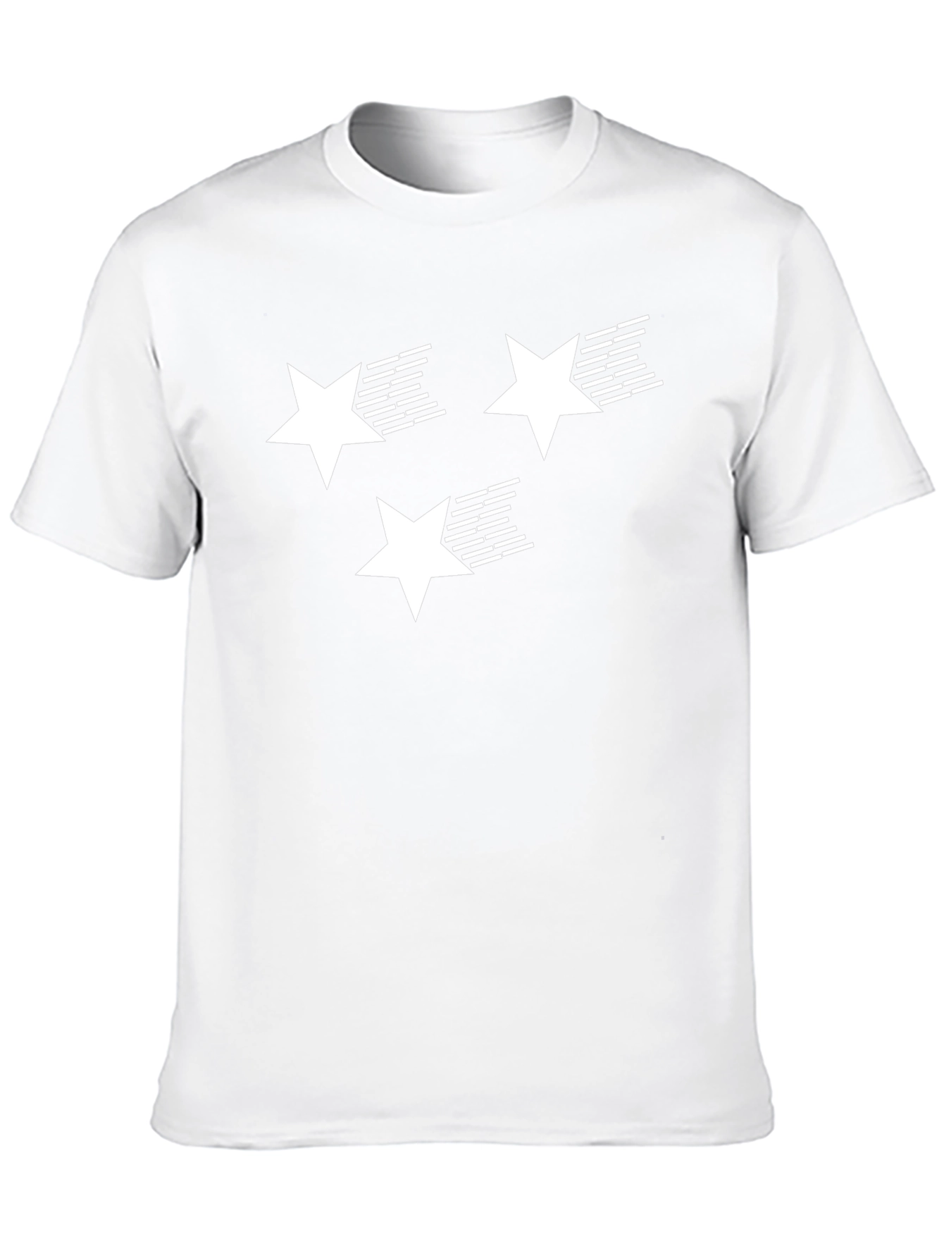 Stars Graphic T-Shirt | Black Cotton Tee