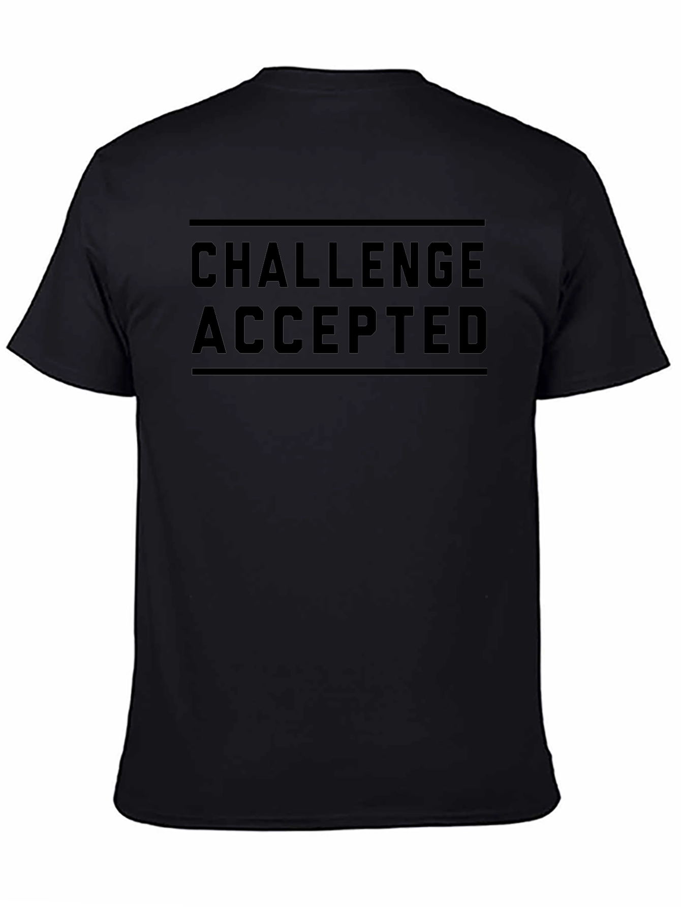 Challenge Accepted Graphic Tee - Black