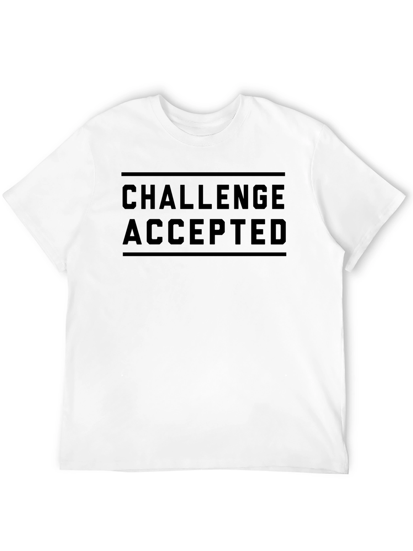 Challenge Accepted Graphic Tee - Black