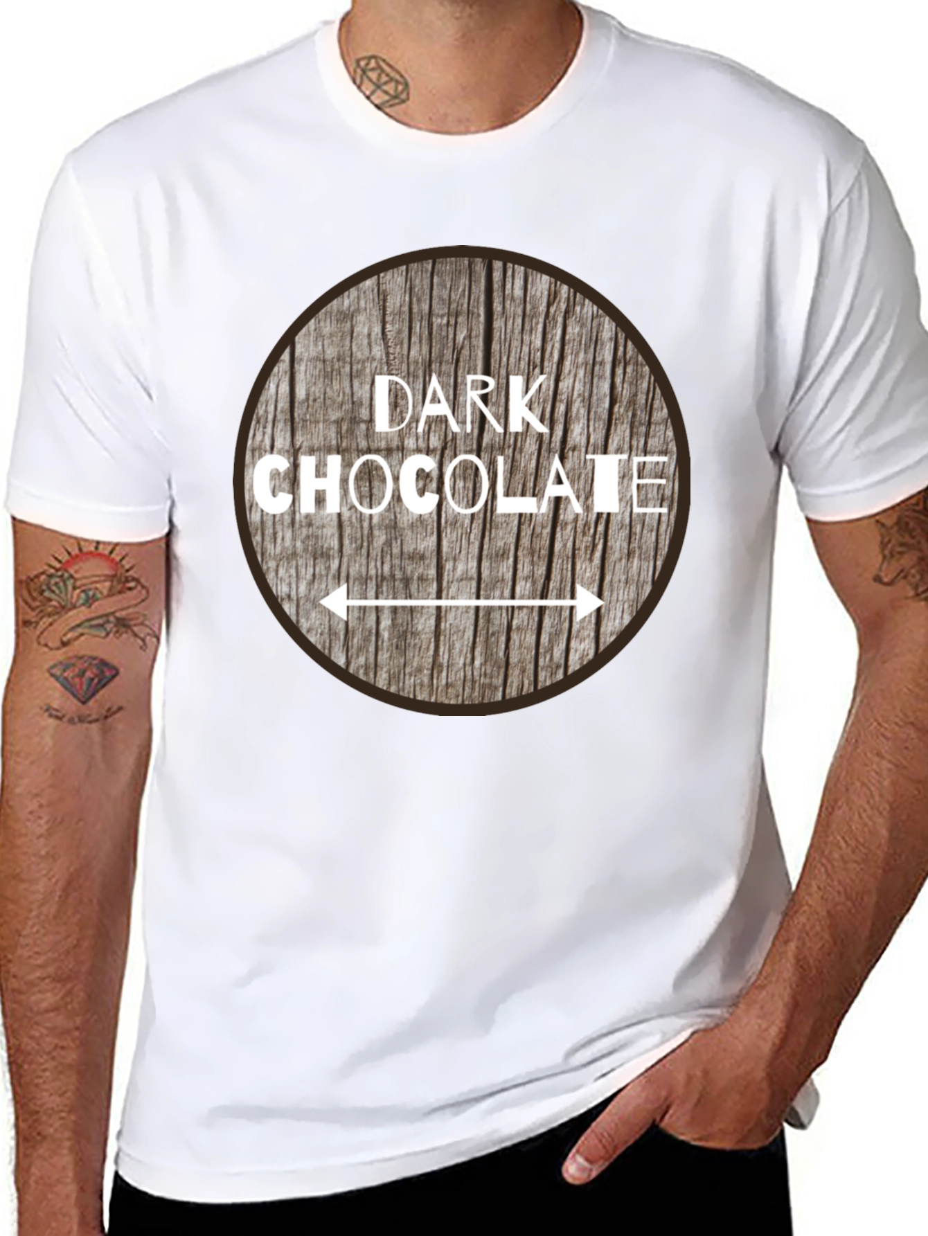 Dark Chocolate Graphic Print T-Shirt