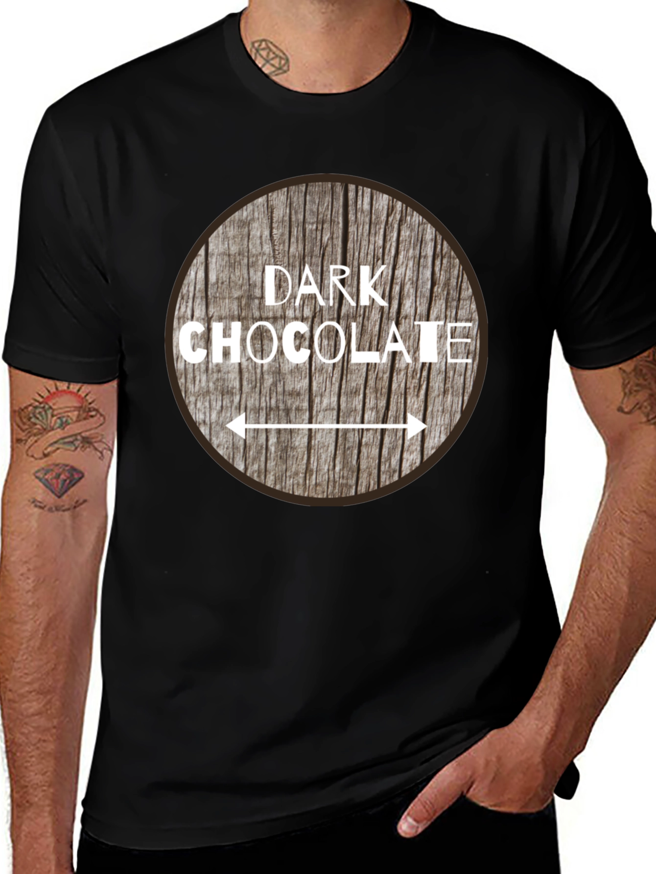 Dark Chocolate Graphic Print T-Shirt
