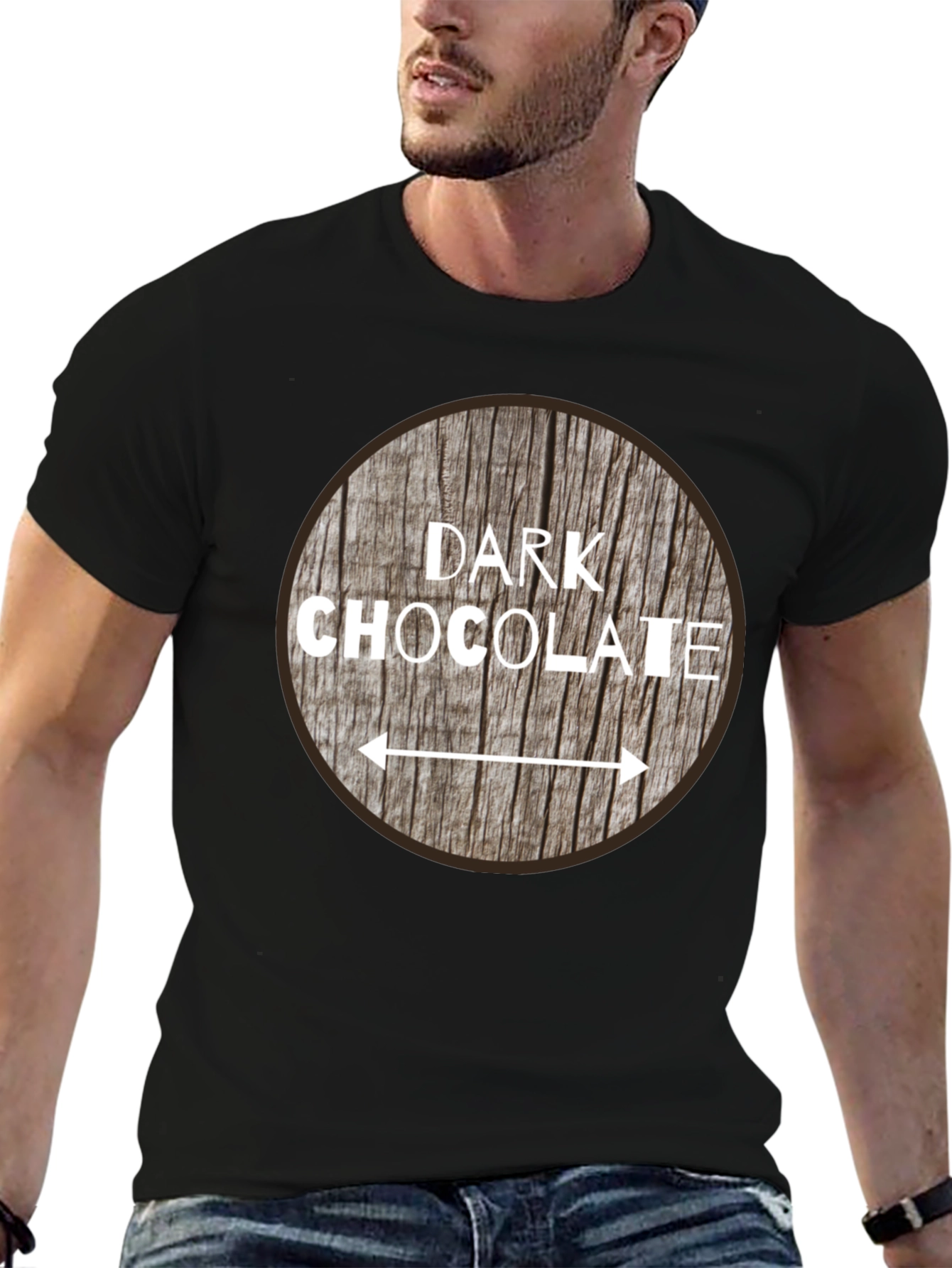 Dark Chocolate Graphic Print T-Shirt