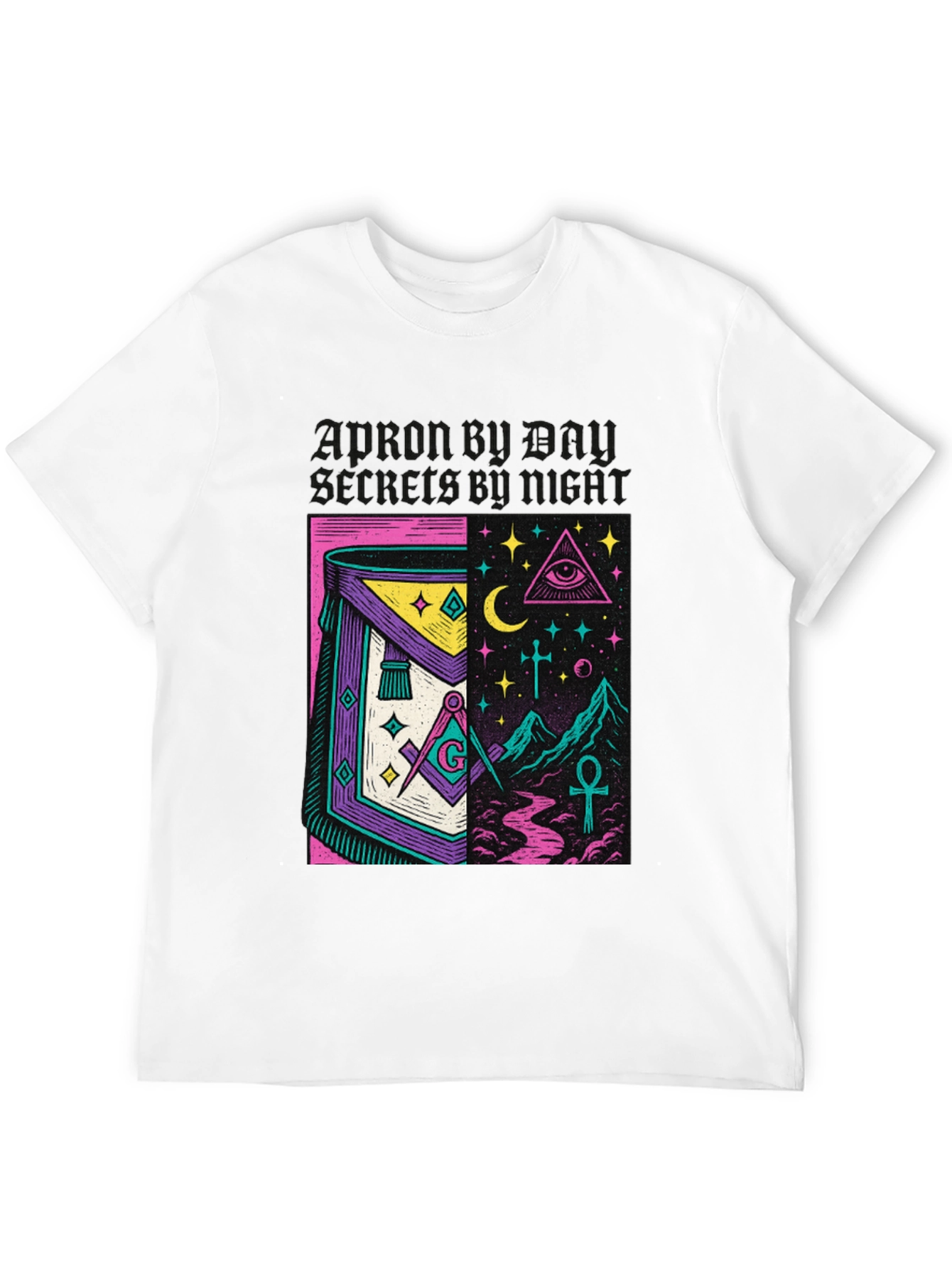 Mystic Masonic Graphic Tee - Unique Symbolism