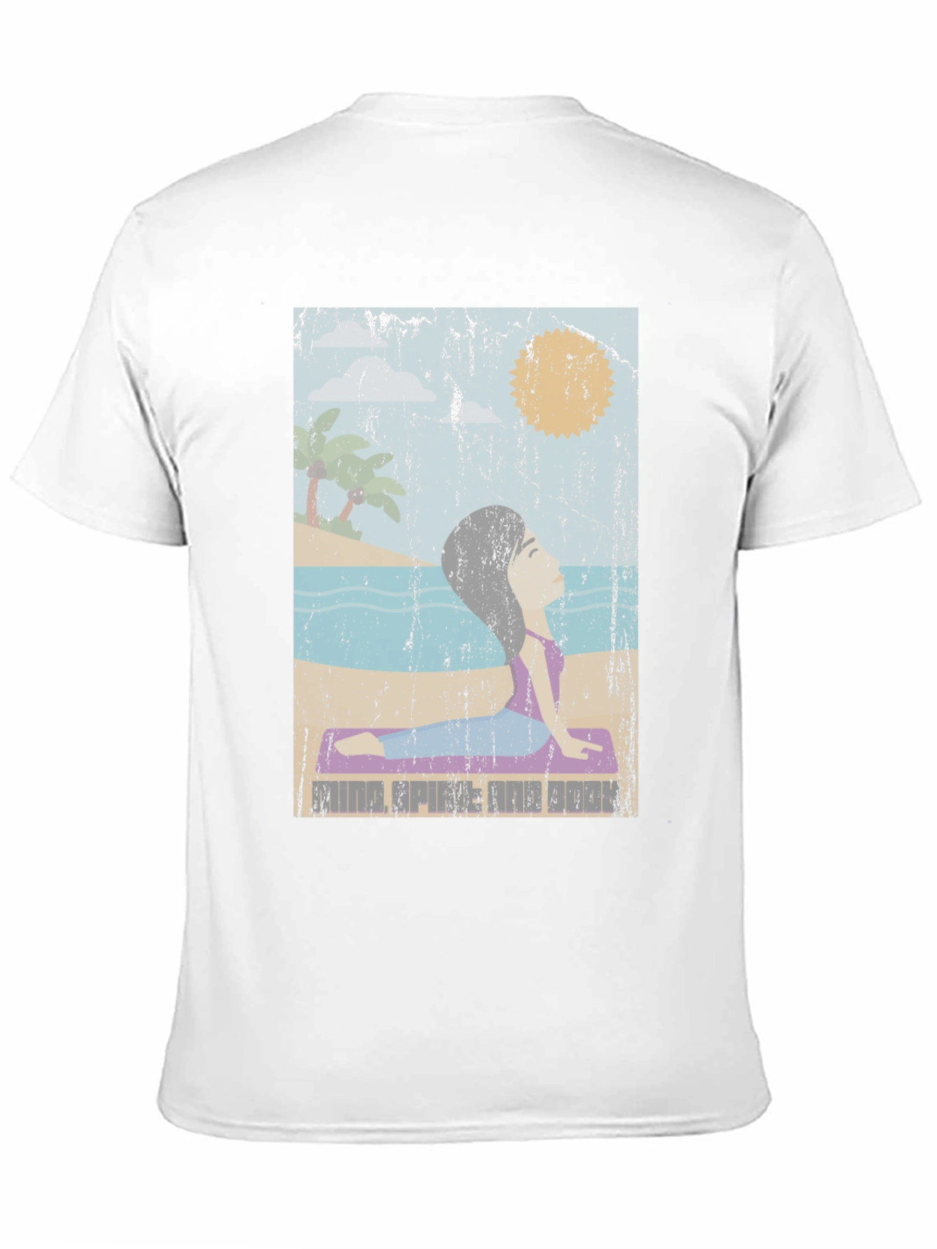 Yoga Mind Spine Body Graphic Tee