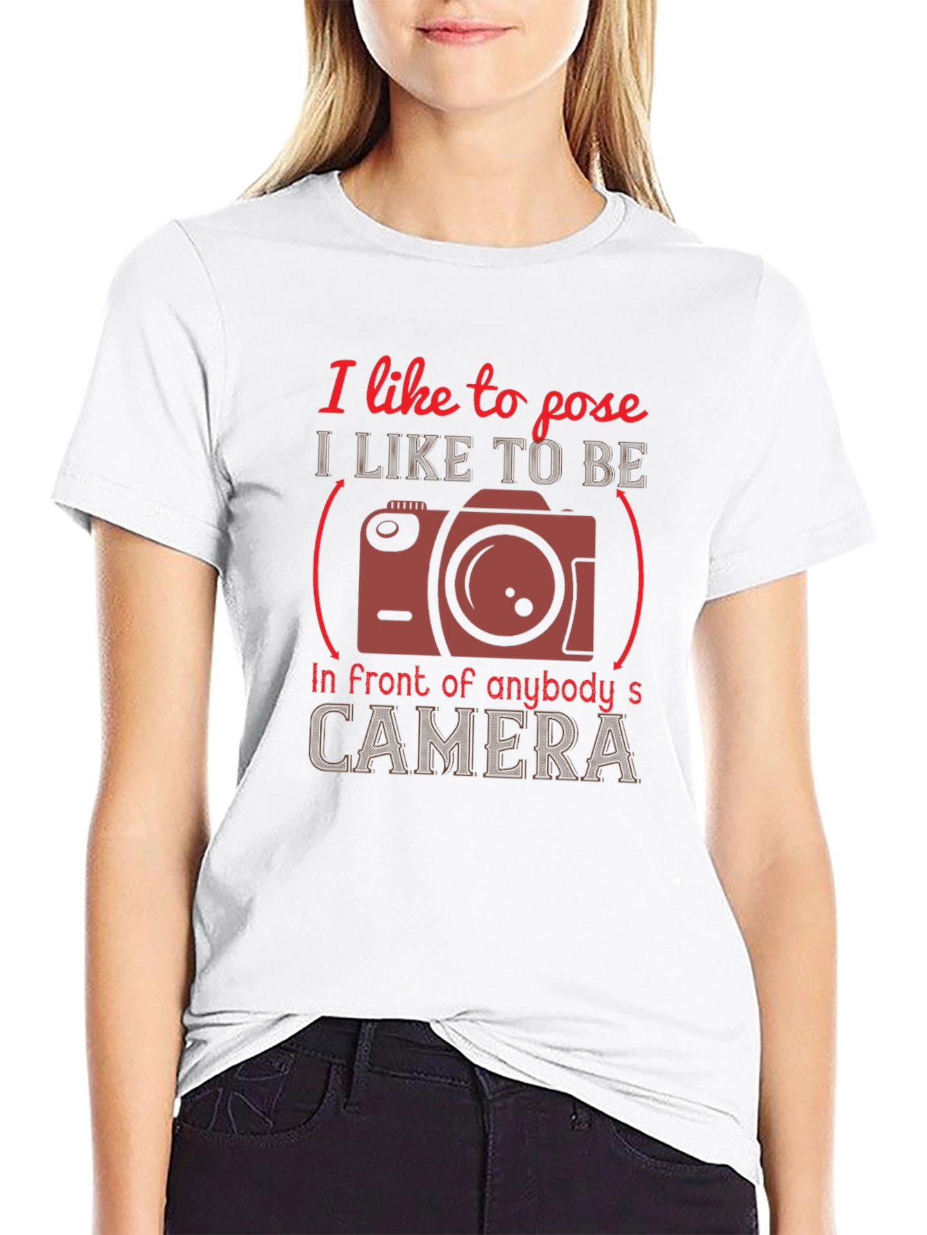 I Like to Pose T-Shirt - Camera Graphic Tee