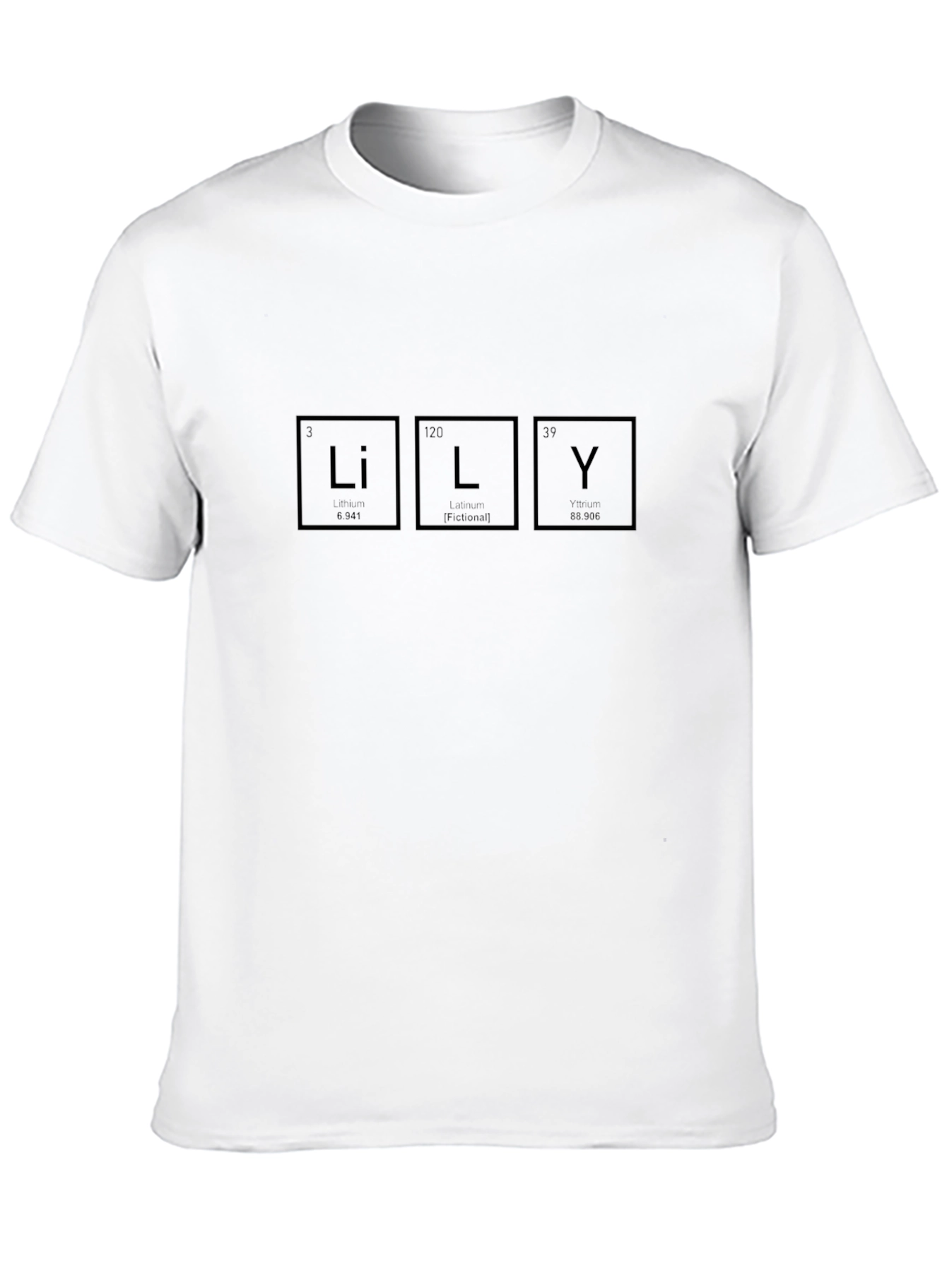 LILY Periodic Table T-Shirt - Unique Chemistry Tee