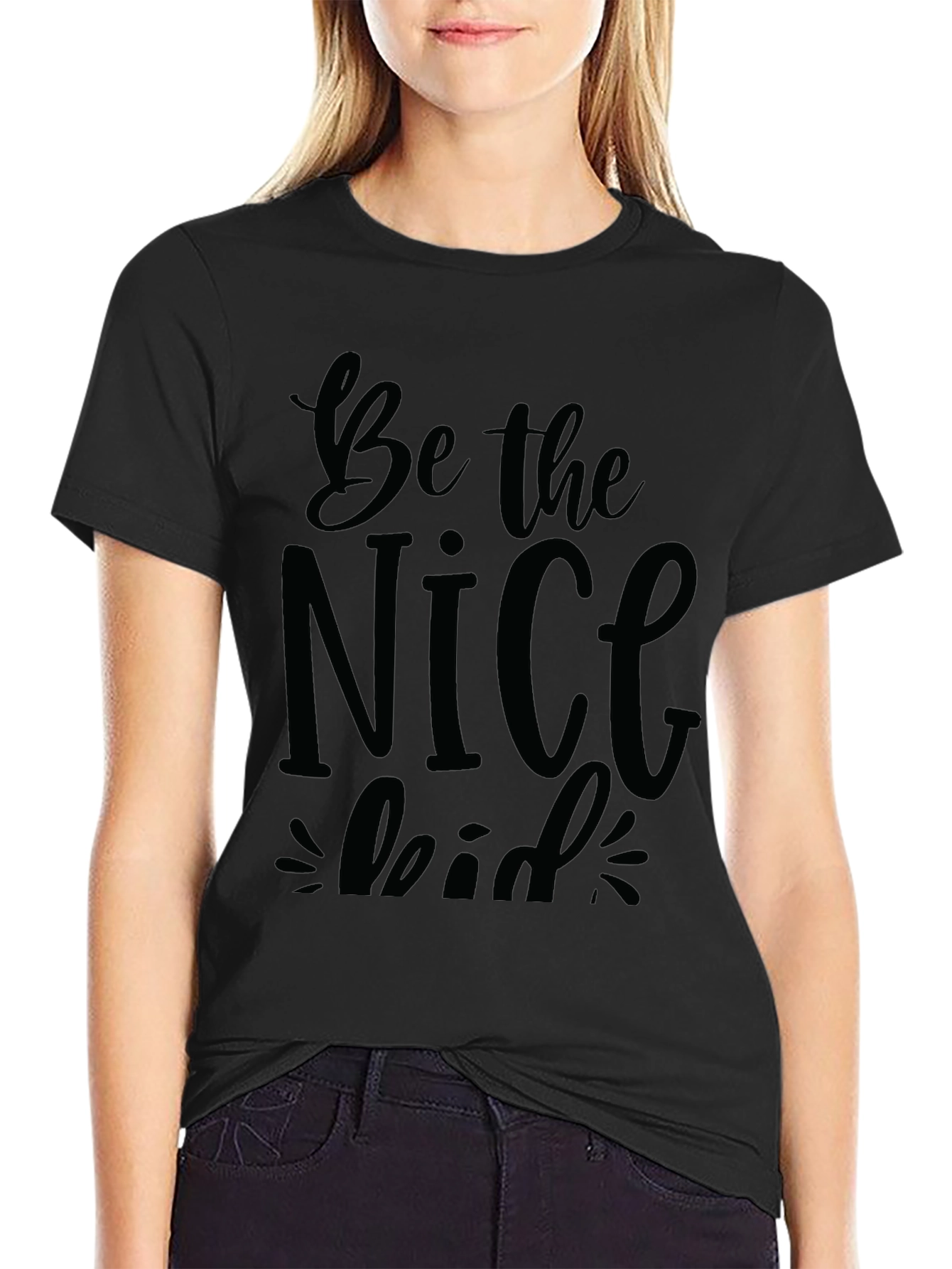 Be the Nice Kid Black T-Shirt