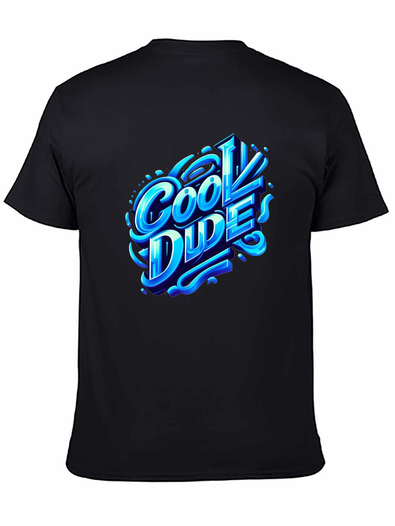 Cool Dude Graphic T-Shirt - Trendy Black Tee