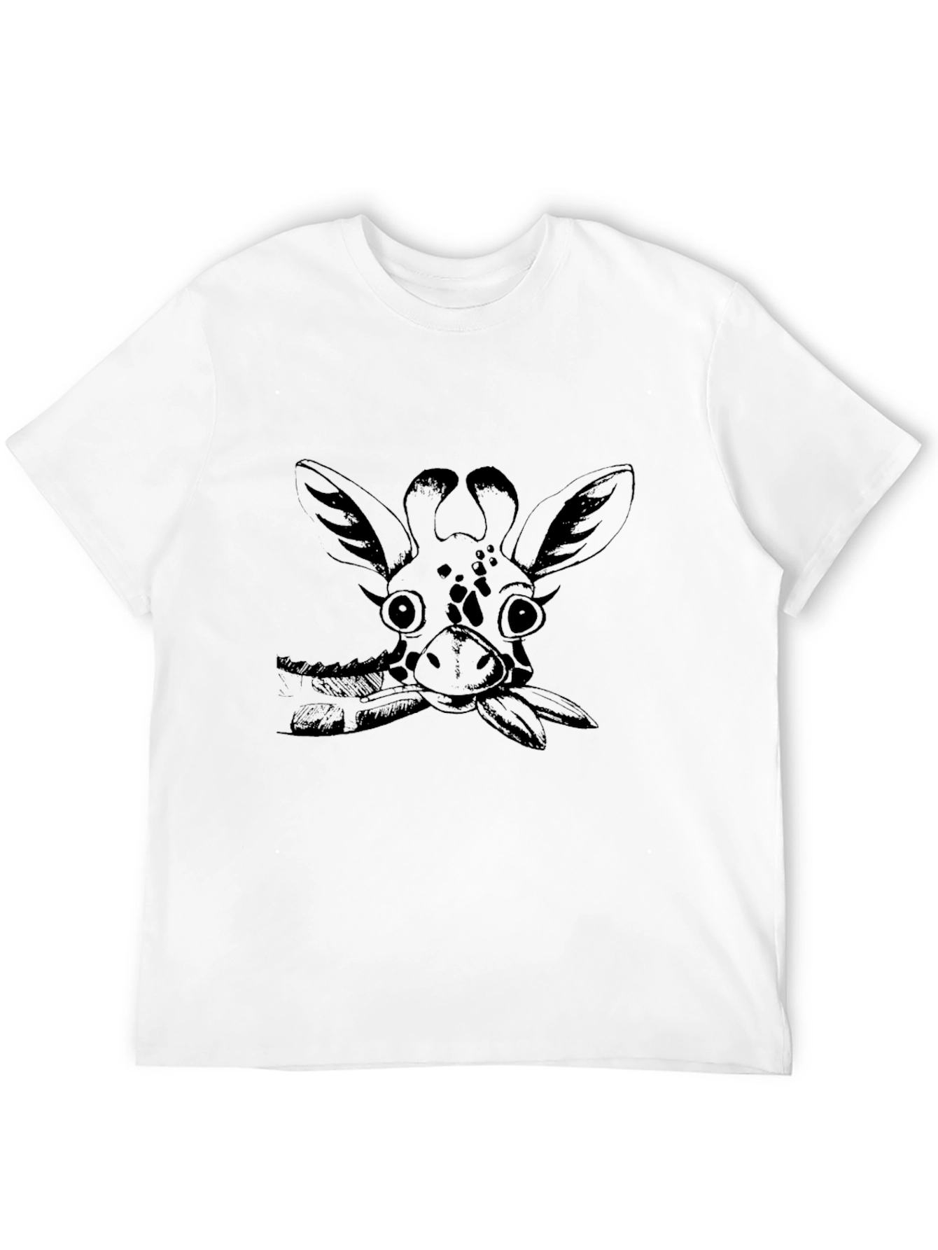 Giraffe Graphic Tee - Unisex Black T-Shirt