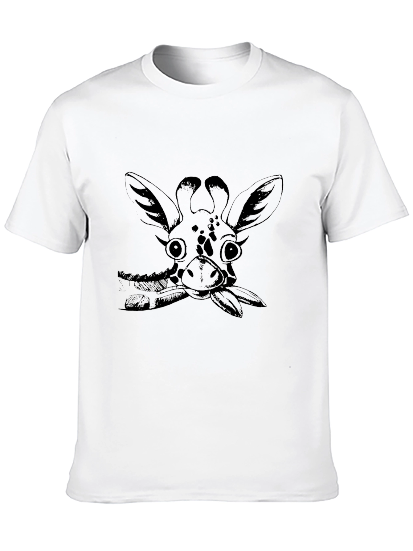 Giraffe Graphic Tee - Unisex Black T-Shirt