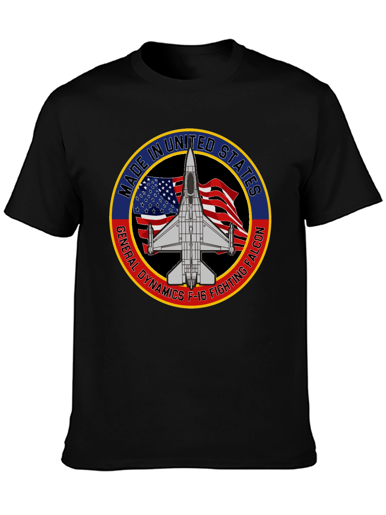 F-16 Fighting Falcon Made In USA T-Shirt