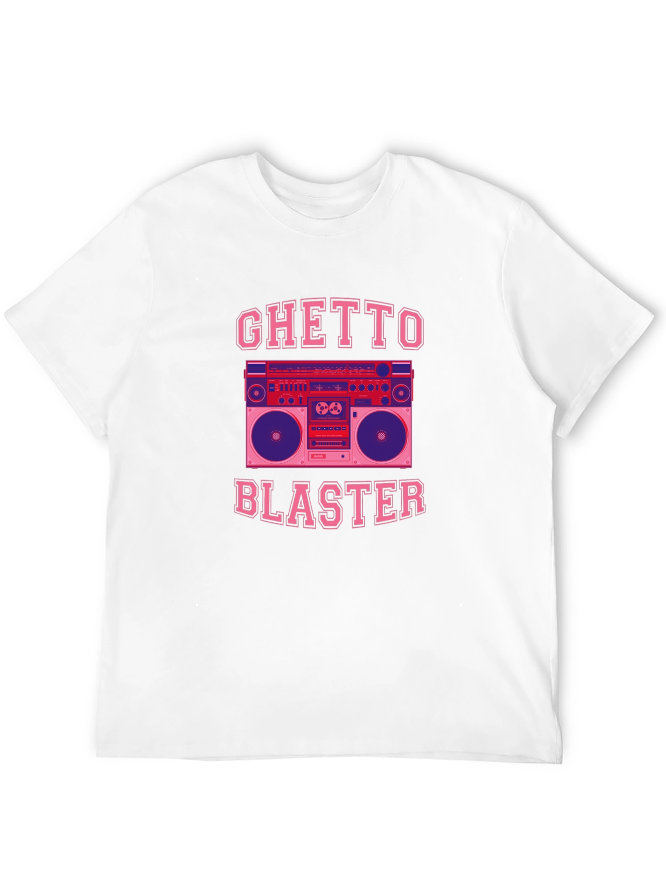 Ghetto Blaster Graphic Tee - Retro Boombox T-Shirt