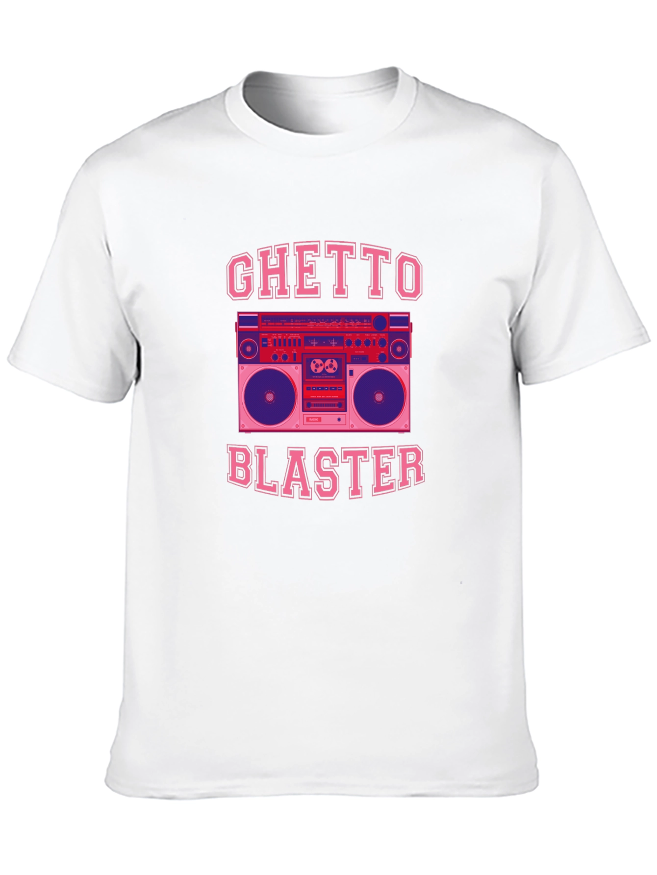 Ghetto Blaster Graphic Tee - Retro Boombox T-Shirt