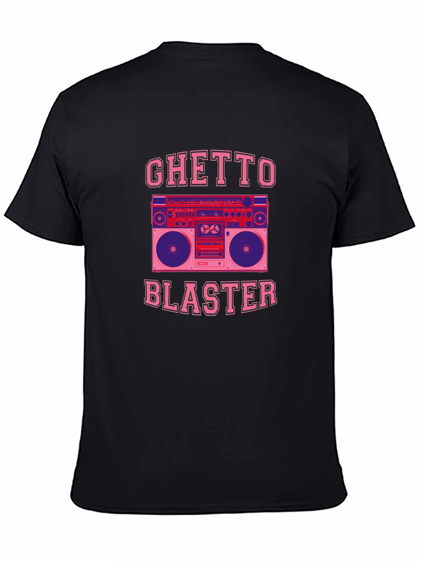 Ghetto Blaster Graphic Tee - Retro Boombox T-Shirt