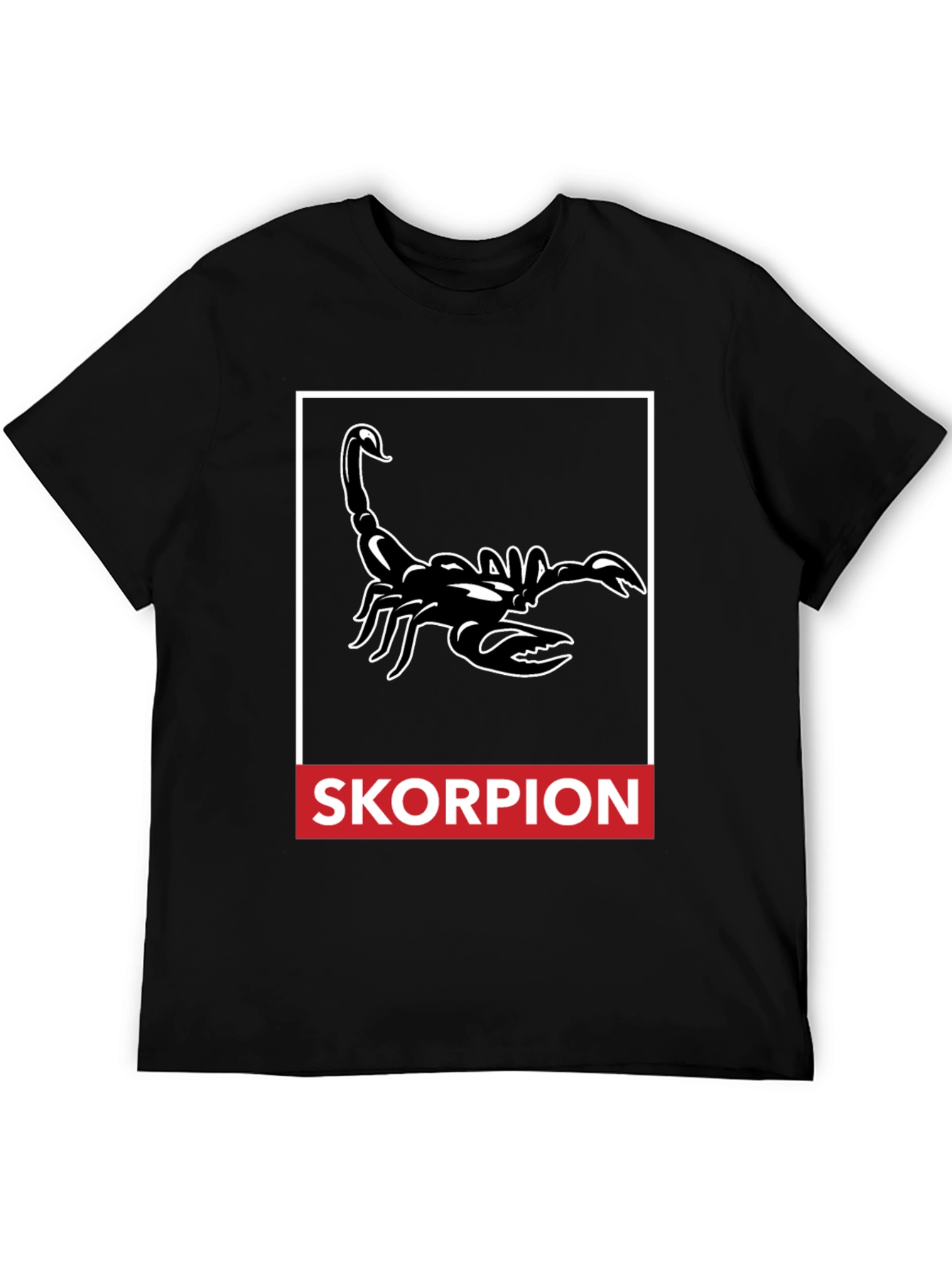 Skorpion Graphic Tee - Black Cotton Blend