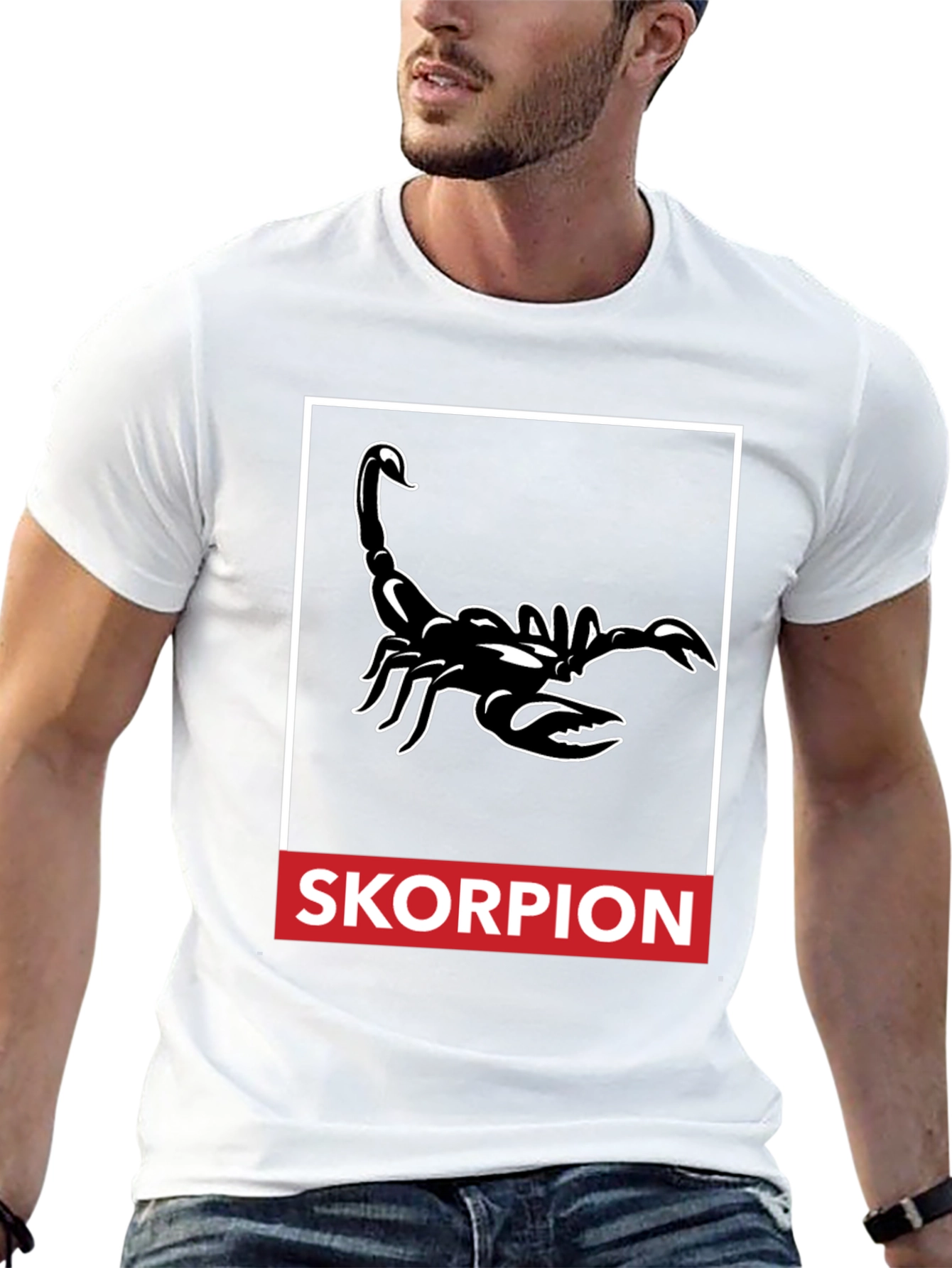 Skorpion Graphic Tee - Black Cotton Blend