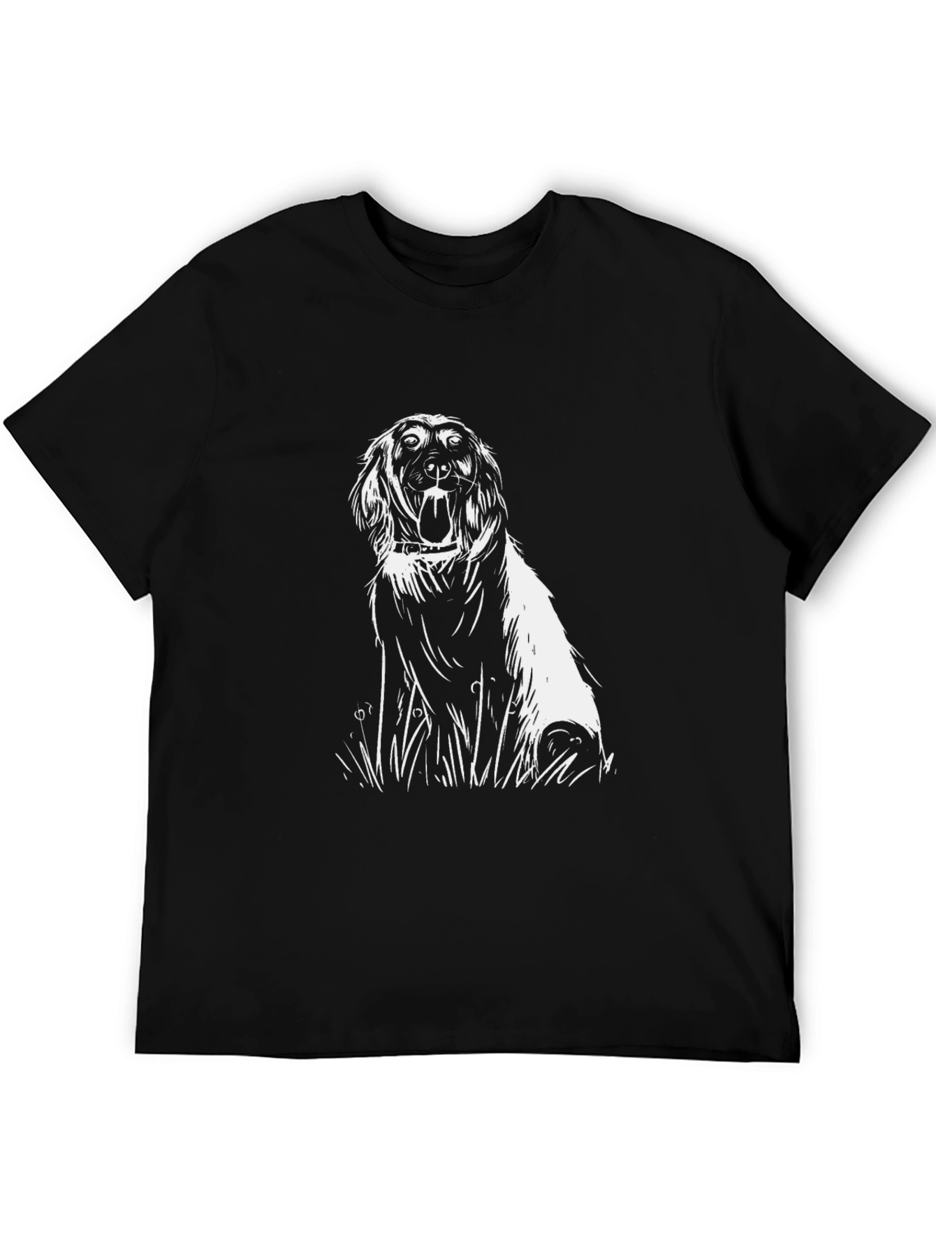 Dog Graphic Black T-Shirt
