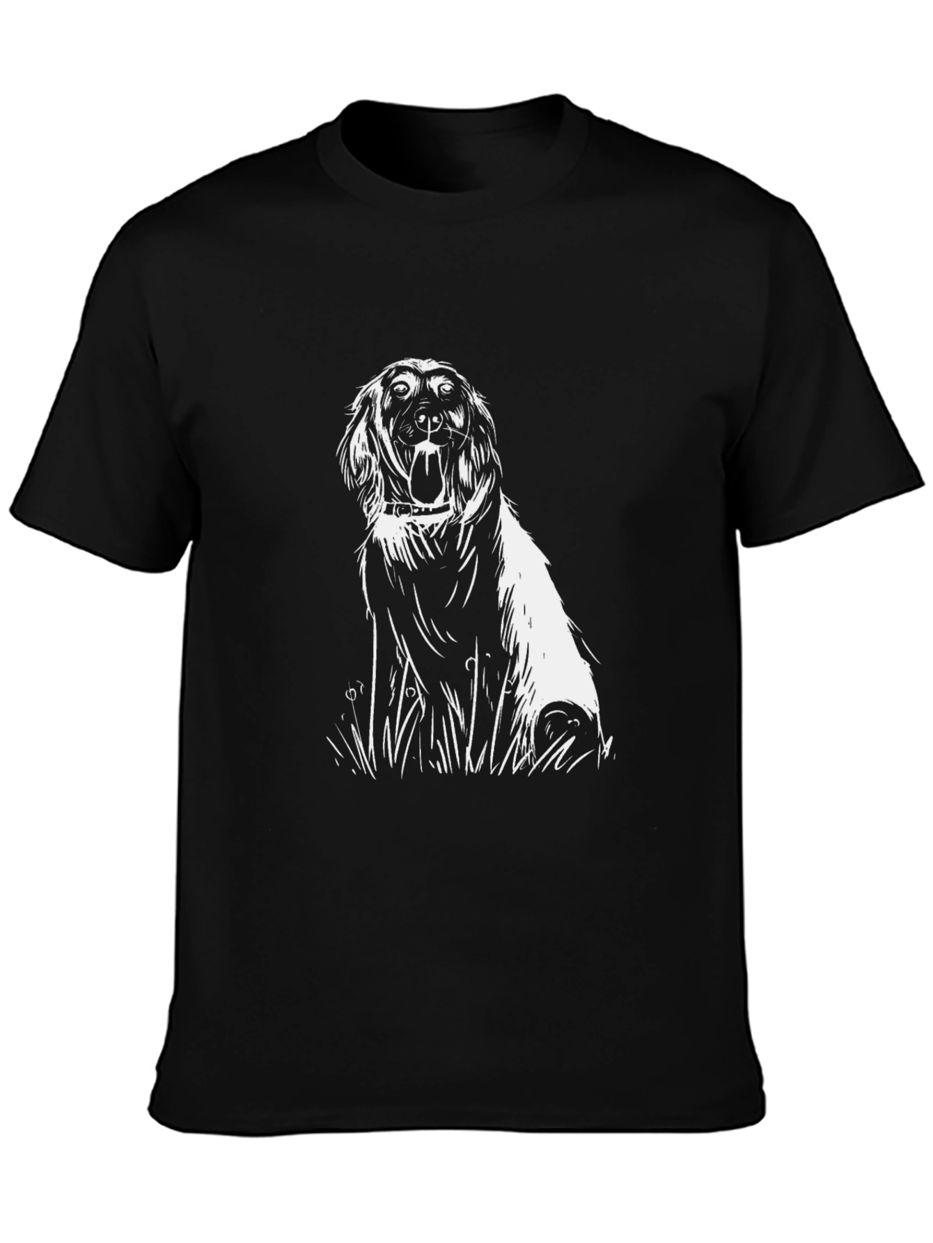 Dog Graphic Black T-Shirt