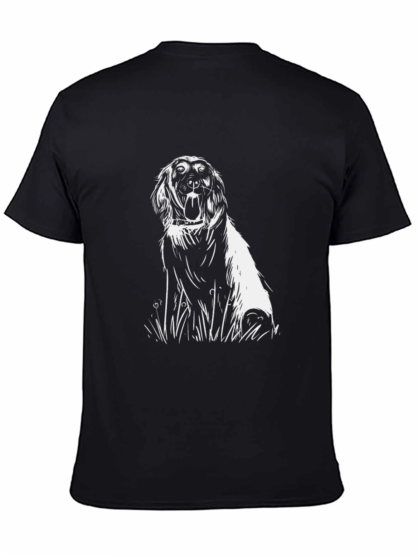 Dog Graphic Black T-Shirt