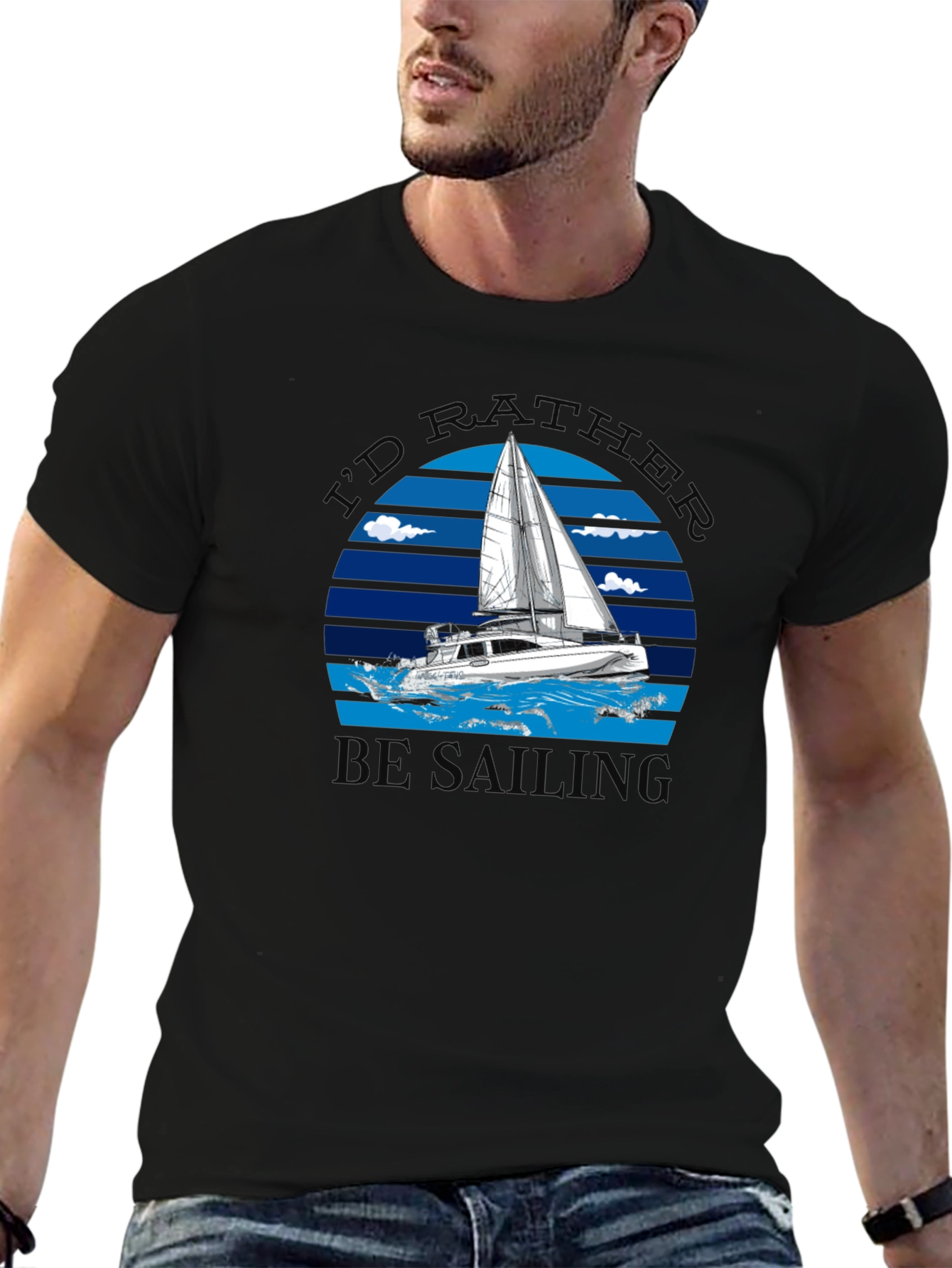 Id Rather Be Sailing Graphic Tee