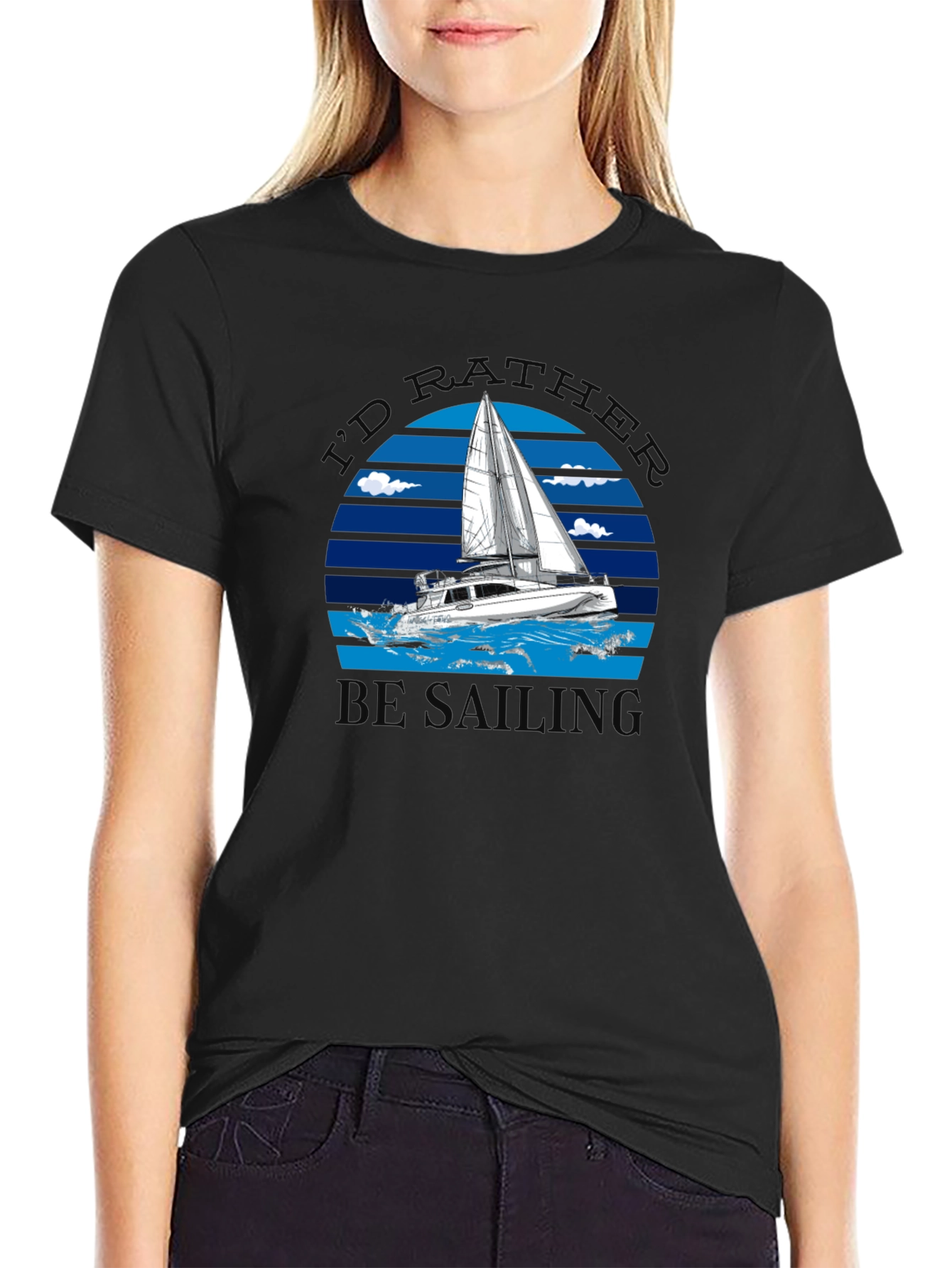 Id Rather Be Sailing Graphic Tee