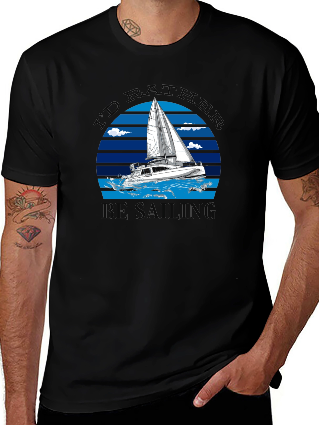 Id Rather Be Sailing Graphic Tee