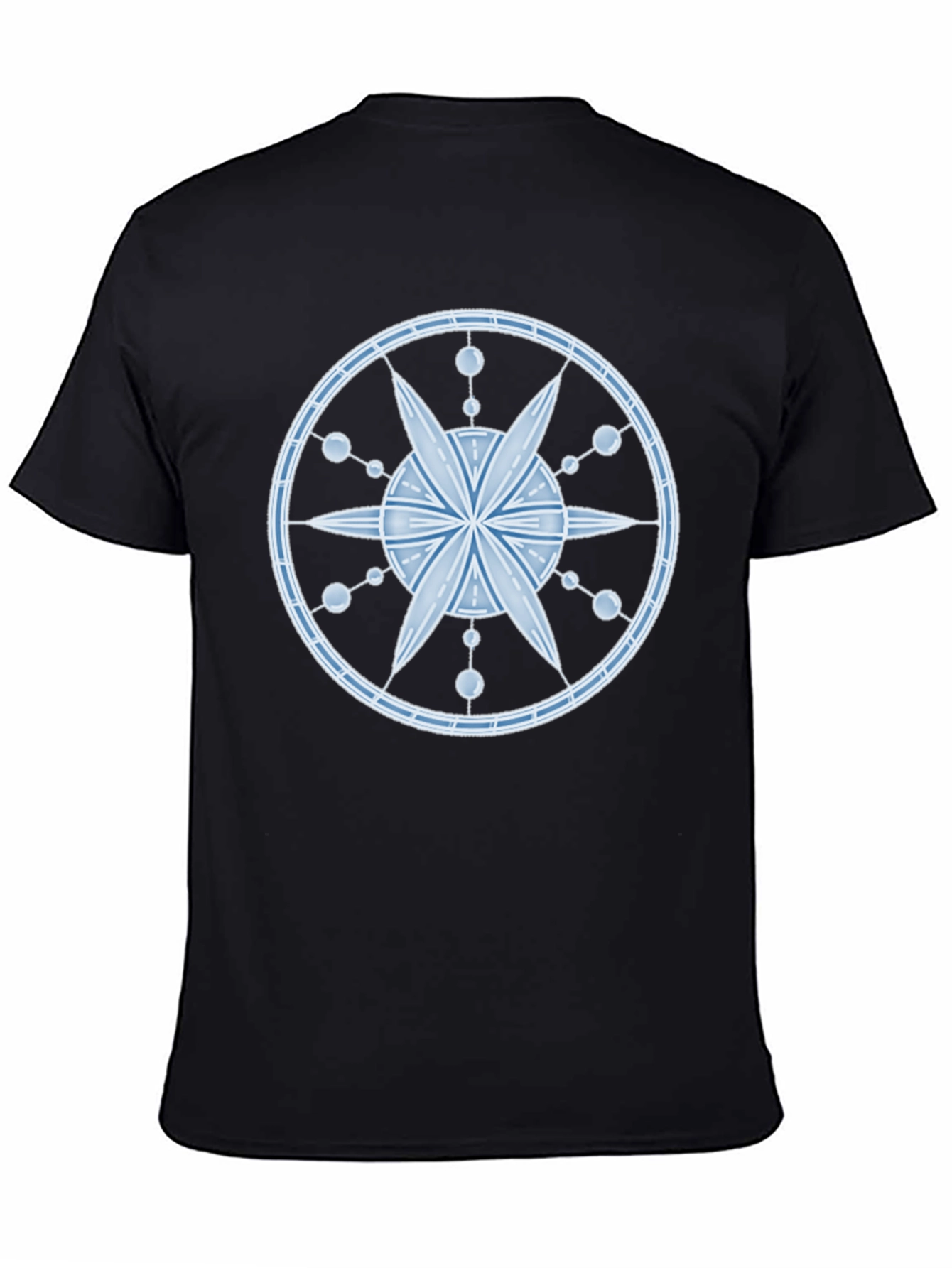 Celestial Design T-Shirt - Black Cotton Blend