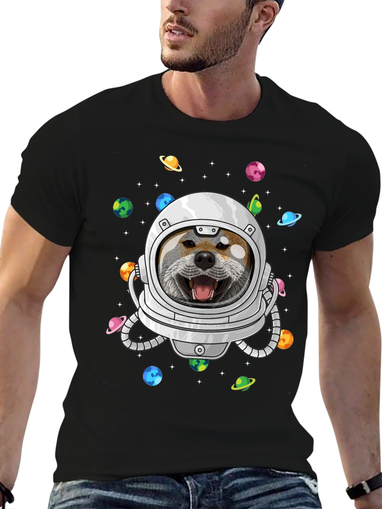 Shiba Inu Astronaut T-Shirt