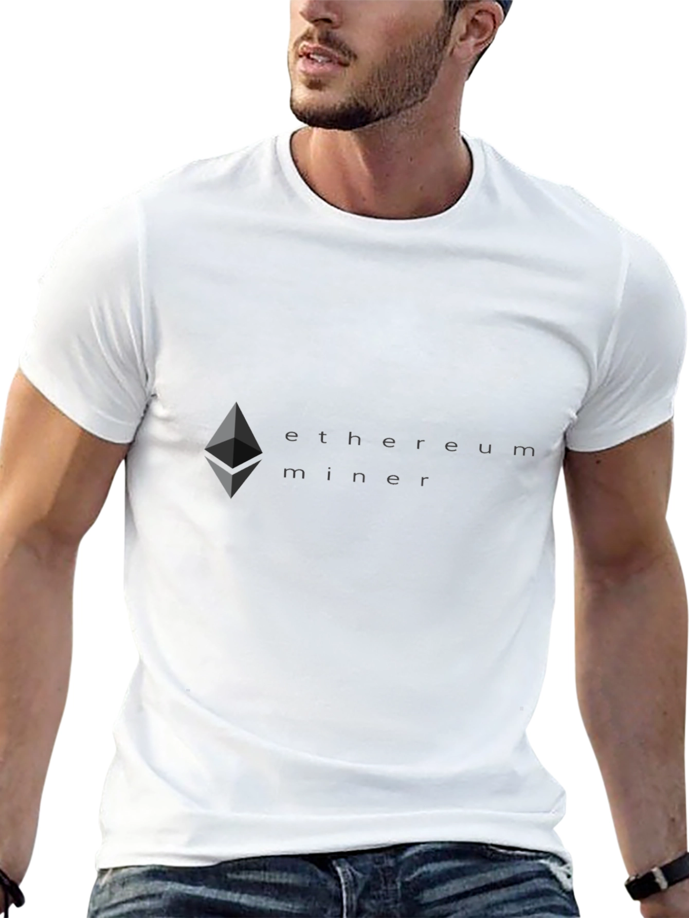 Ethereum Miner Graphic Tee - Crypto Enthusiast Shirt