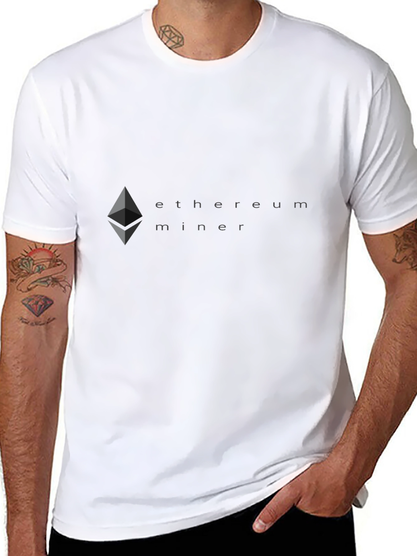 Ethereum Miner Graphic Tee - Crypto Enthusiast Shirt