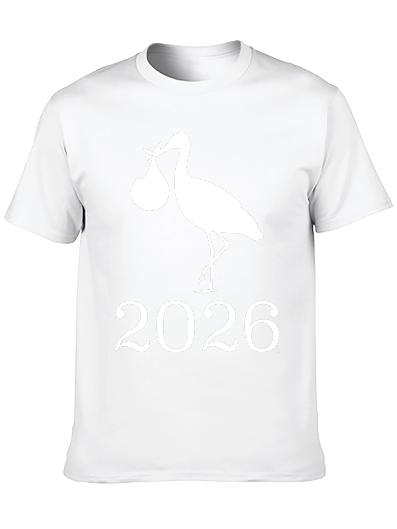 Stork 2026 Pregnancy Announcement T-Shirt