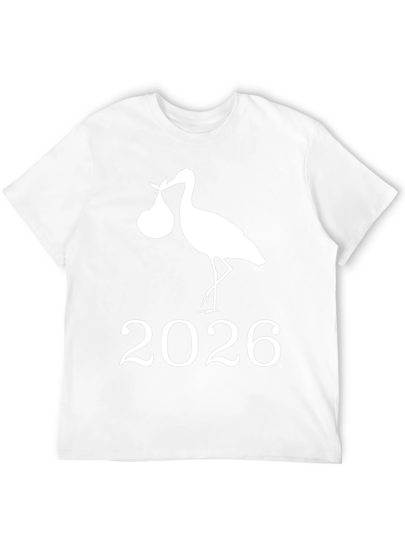 Stork 2026 Pregnancy Announcement T-Shirt