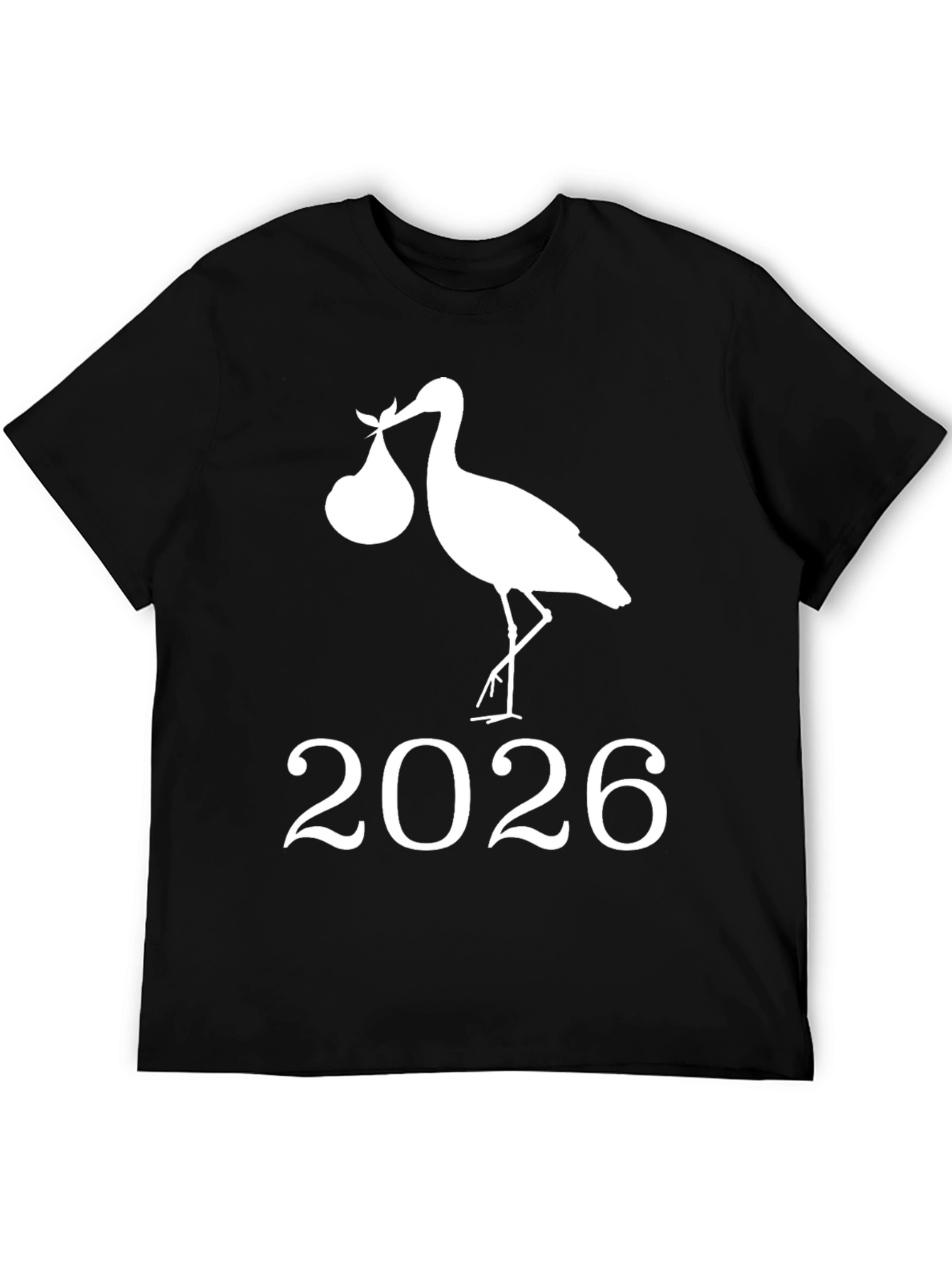 Stork 2026 Pregnancy Announcement T-Shirt